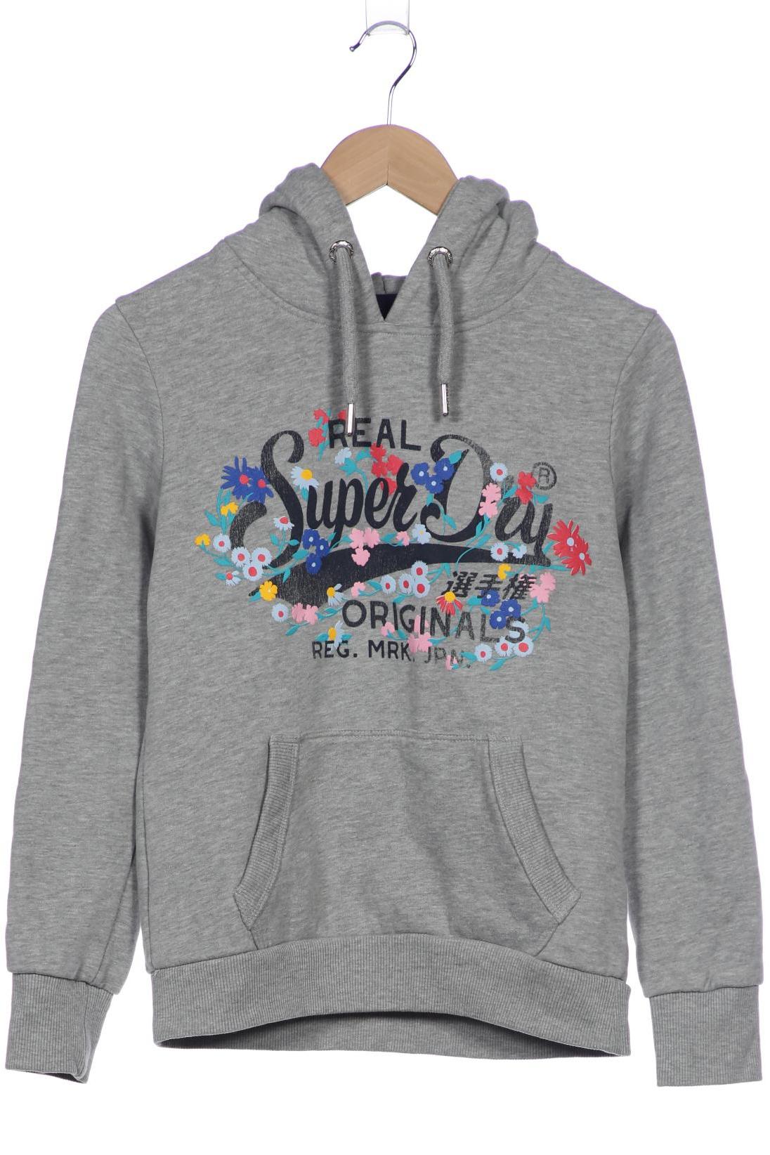 

Superdry Damen Kapuzenpullover, grau, Gr. 38