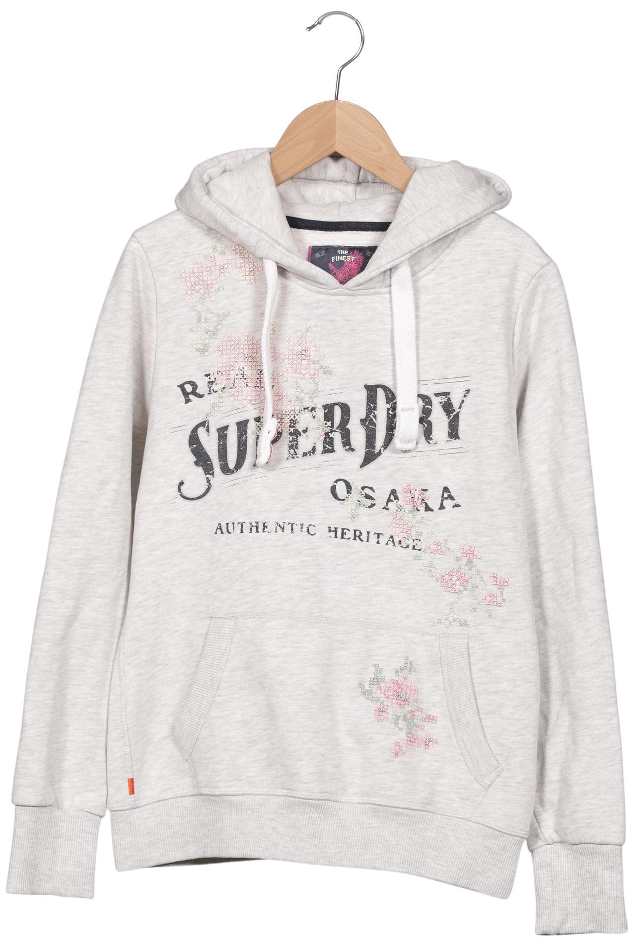 

Superdry Damen Kapuzenpullover, grau, Gr. 38
