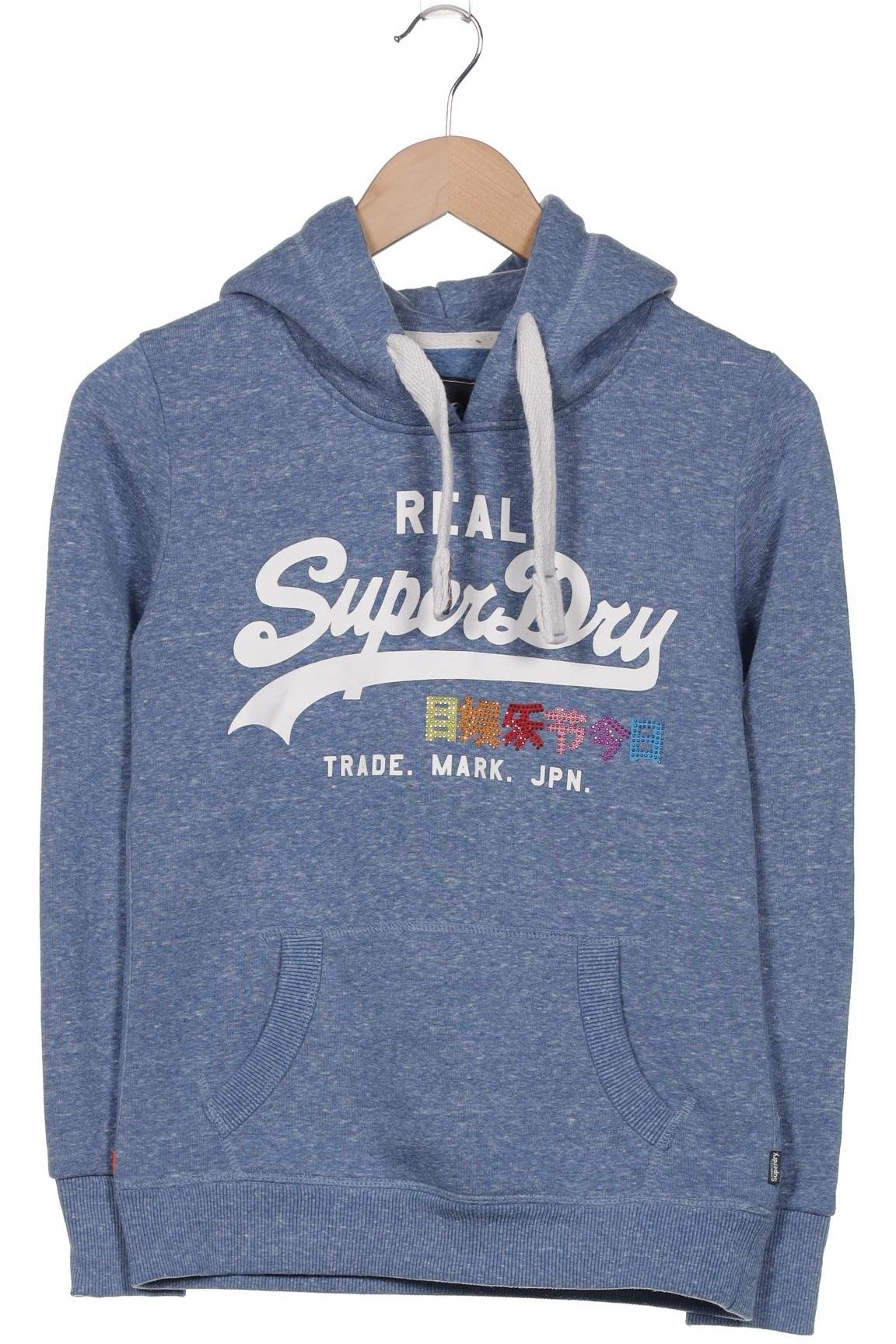 

Superdry Damen Kapuzenpullover, blau, Gr. 36