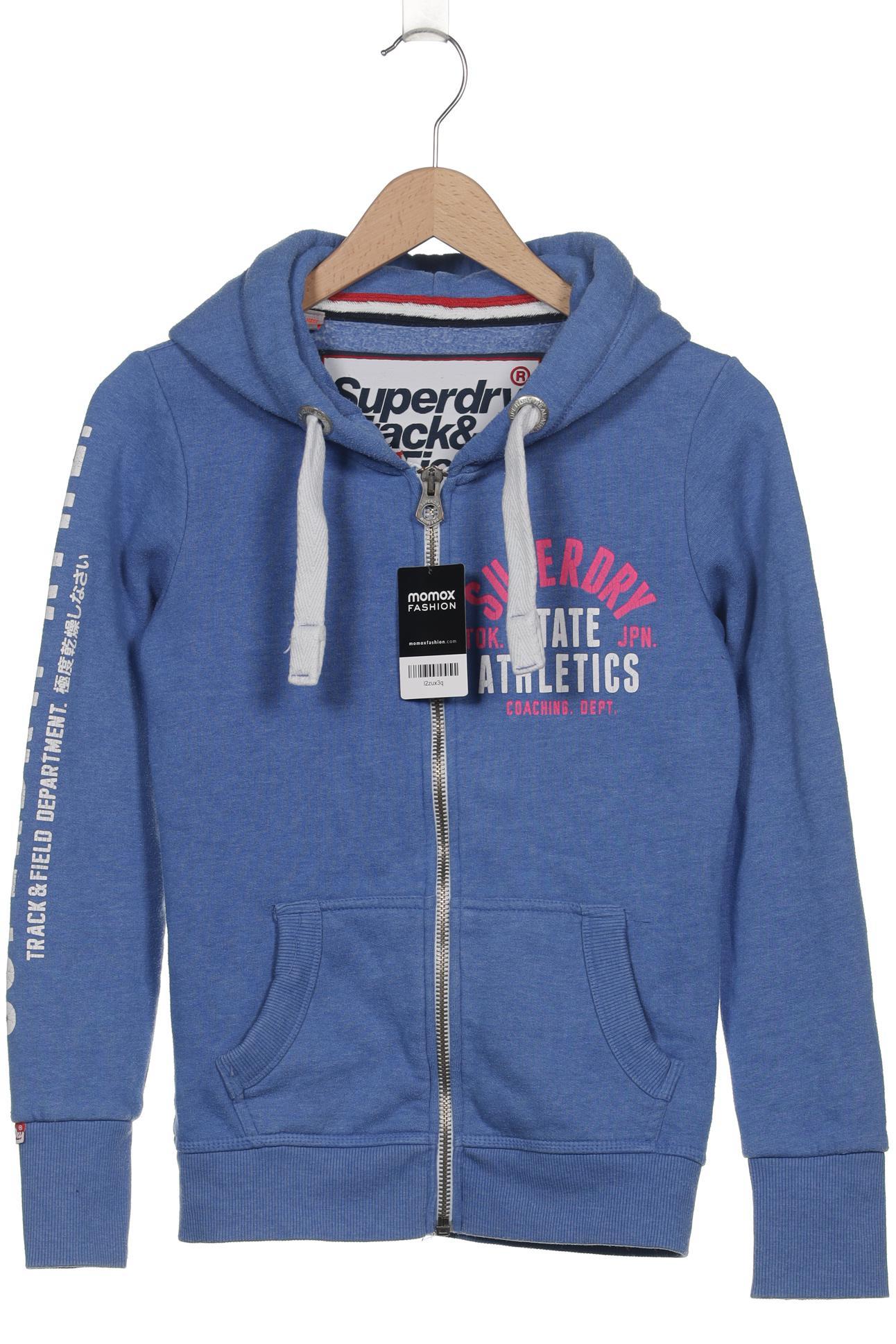 

Superdry Damen Kapuzenpullover, blau, Gr. 34