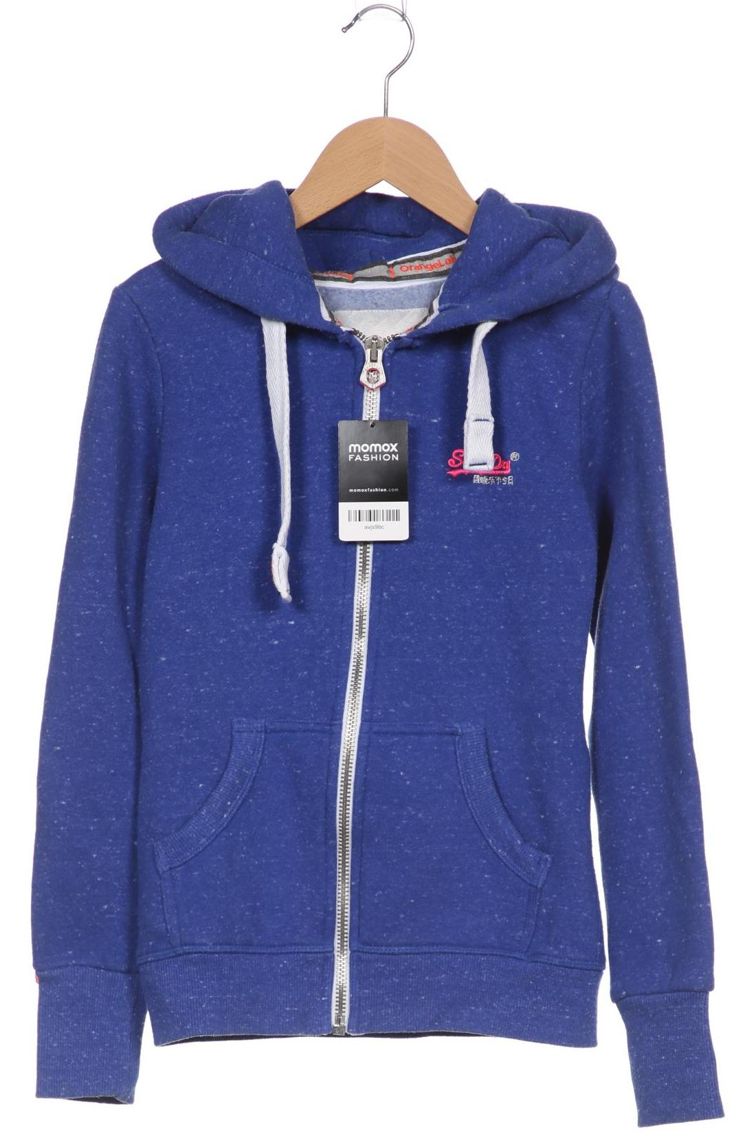 

Superdry Damen Kapuzenpullover, blau, Gr. 34