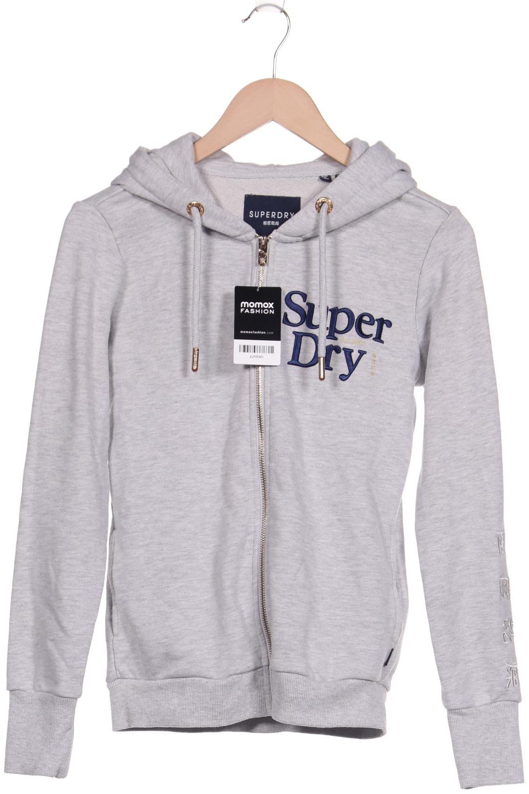 

Superdry Damen Kapuzenpullover, grau, Gr. 36