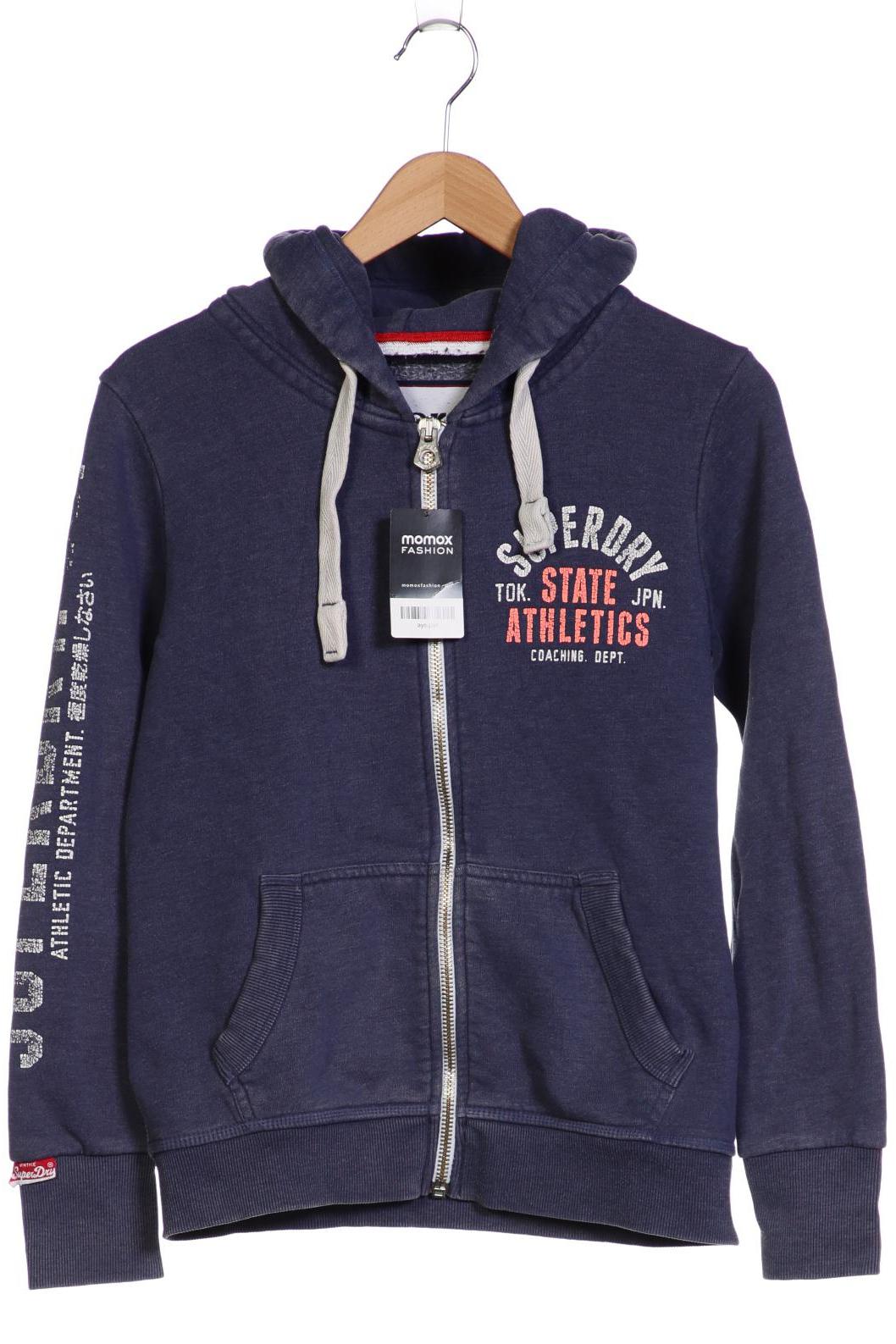 

Superdry Damen Kapuzenpullover, blau, Gr. 38