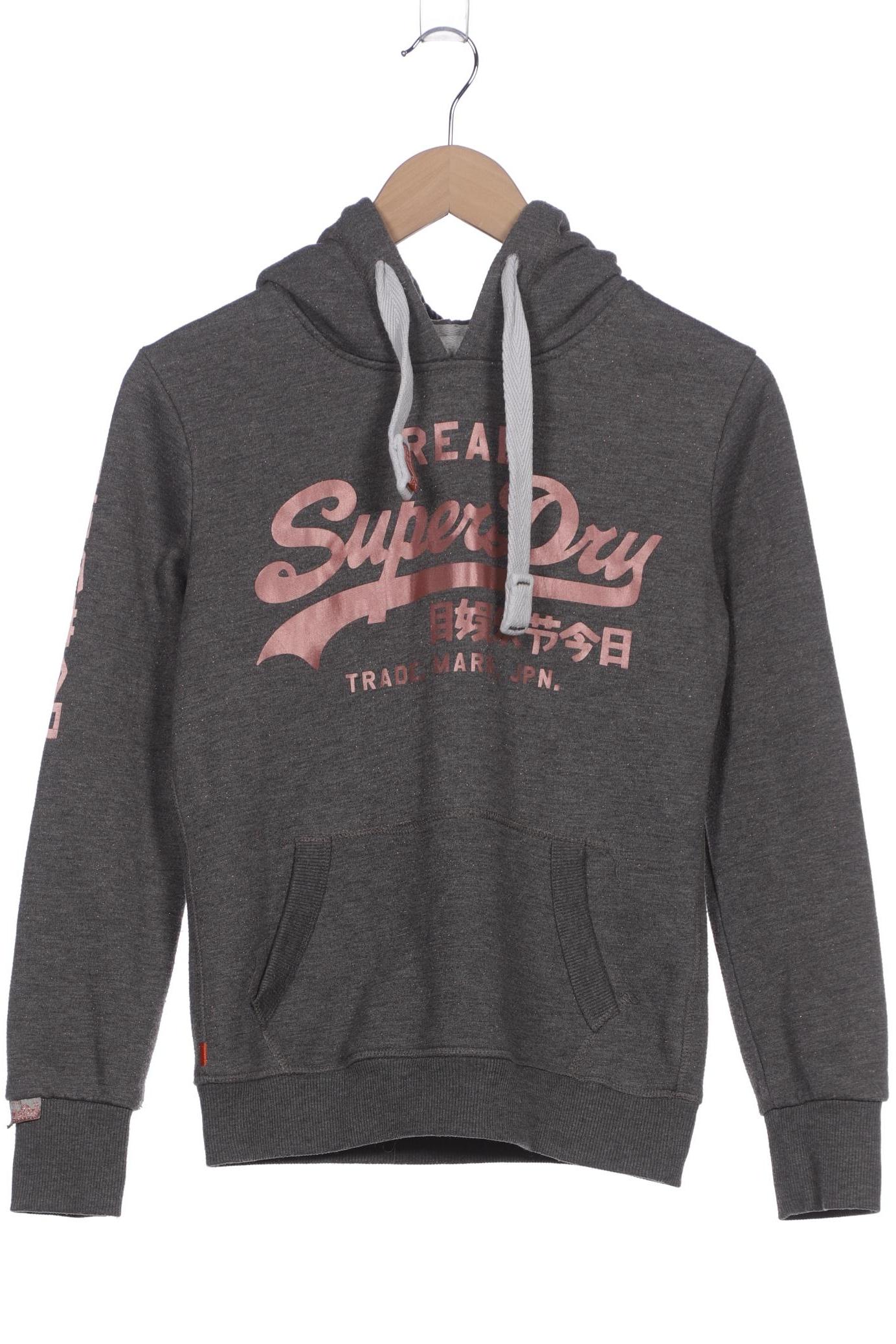 

Superdry Damen Kapuzenpullover, grau, Gr. 36