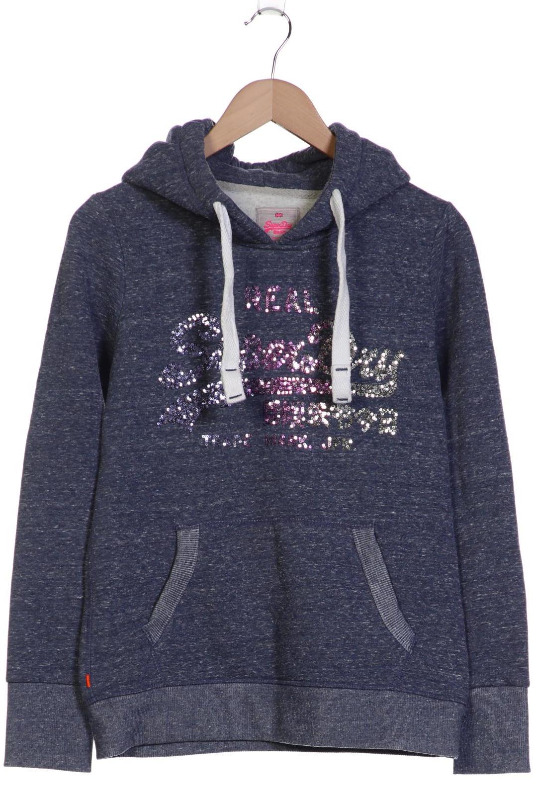 

Superdry Damen Kapuzenpullover, blau, Gr. 36