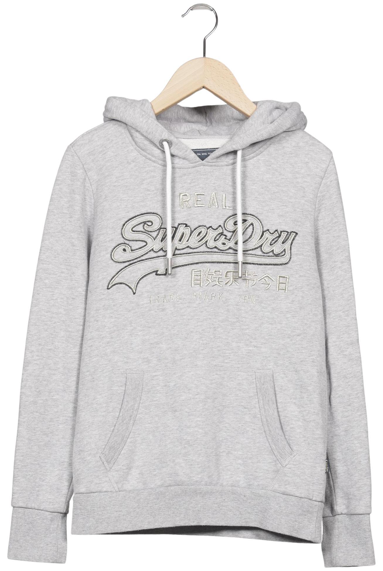 

Superdry Damen Kapuzenpullover, grau, Gr. 36