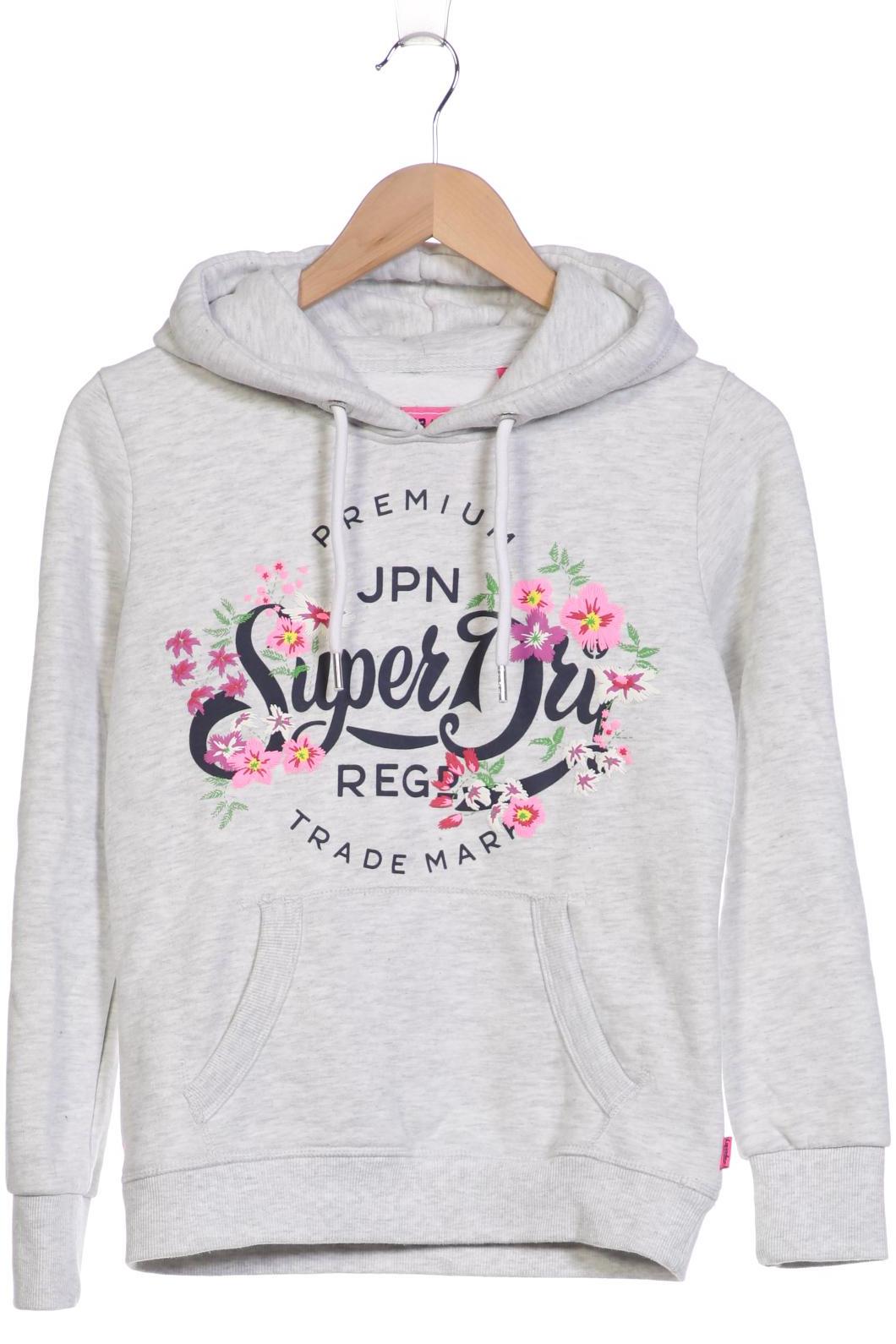 

Superdry Damen Kapuzenpullover, grau, Gr. 36