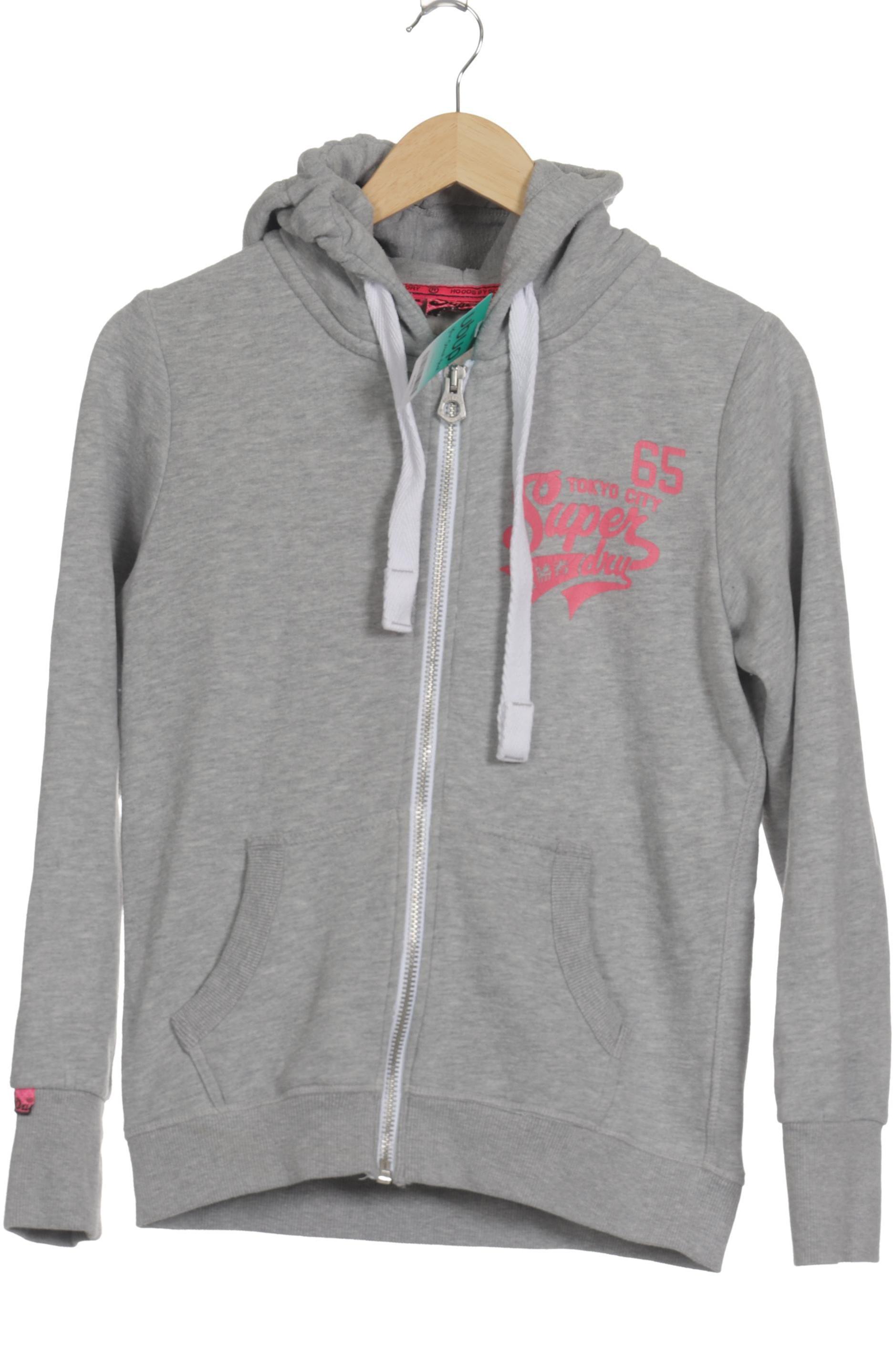 

Superdry Damen Kapuzenpullover, grau, Gr.
