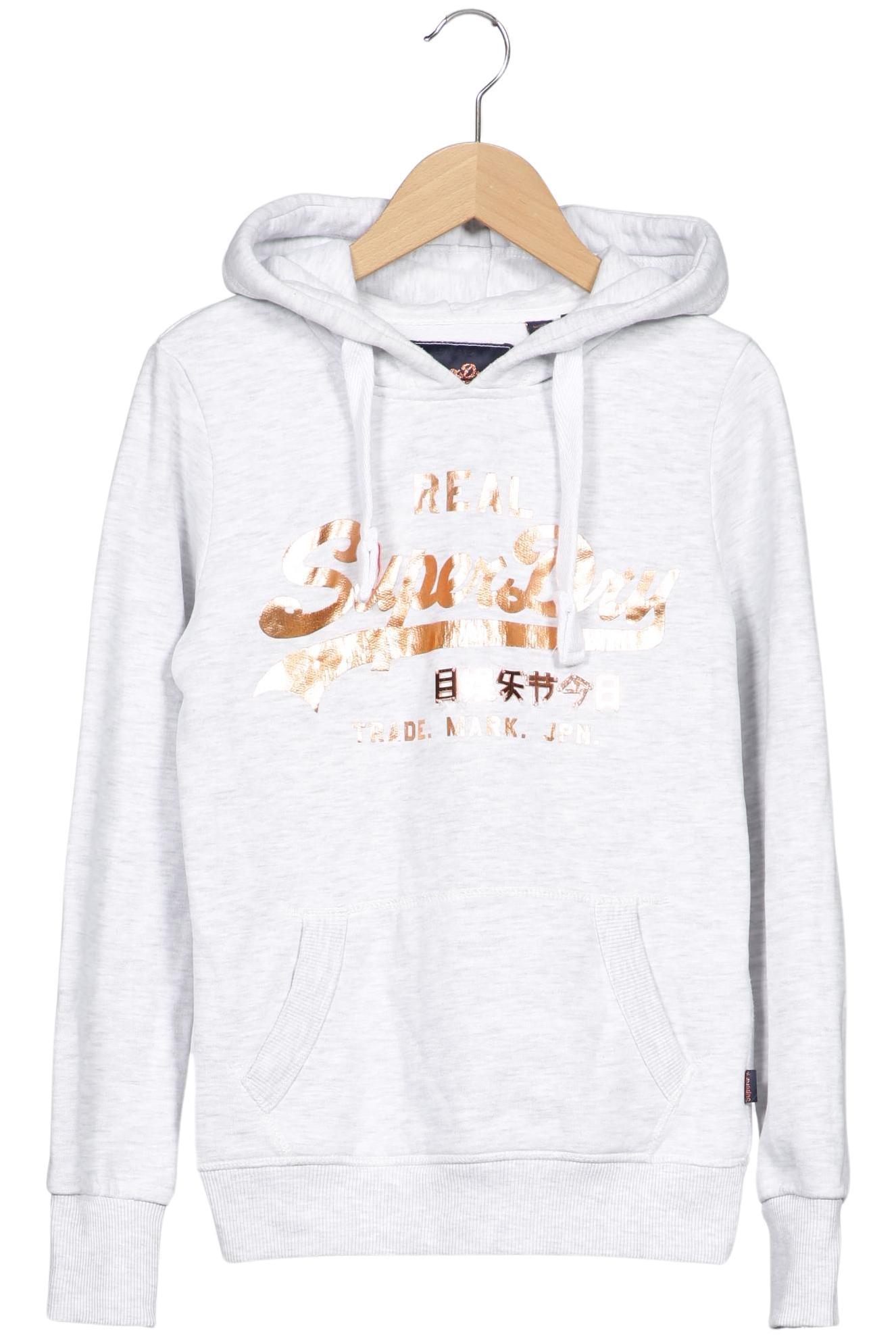 

Superdry Damen Kapuzenpullover, grau, Gr. 34
