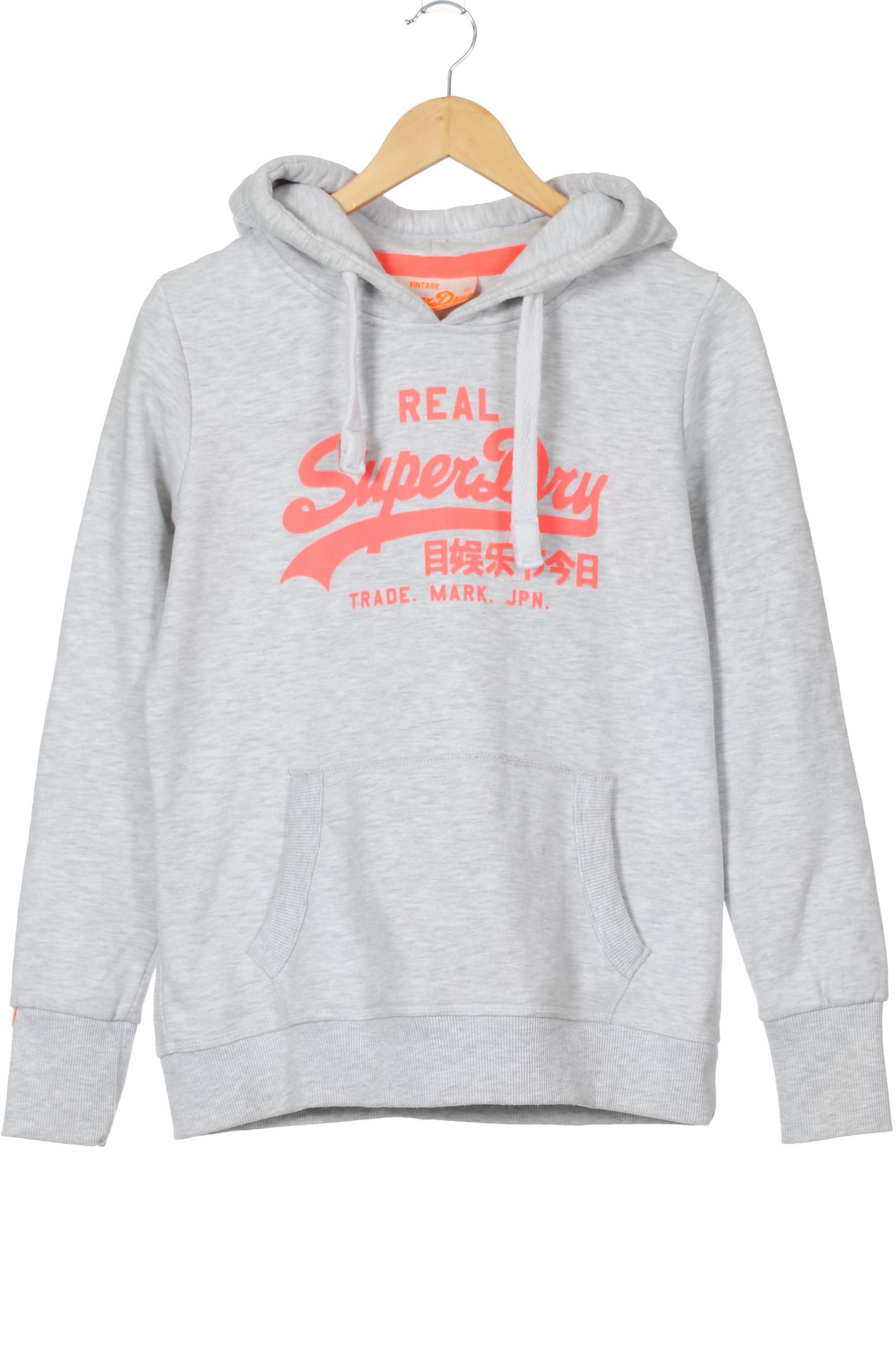 

Superdry Damen Kapuzenpullover, grau, Gr.