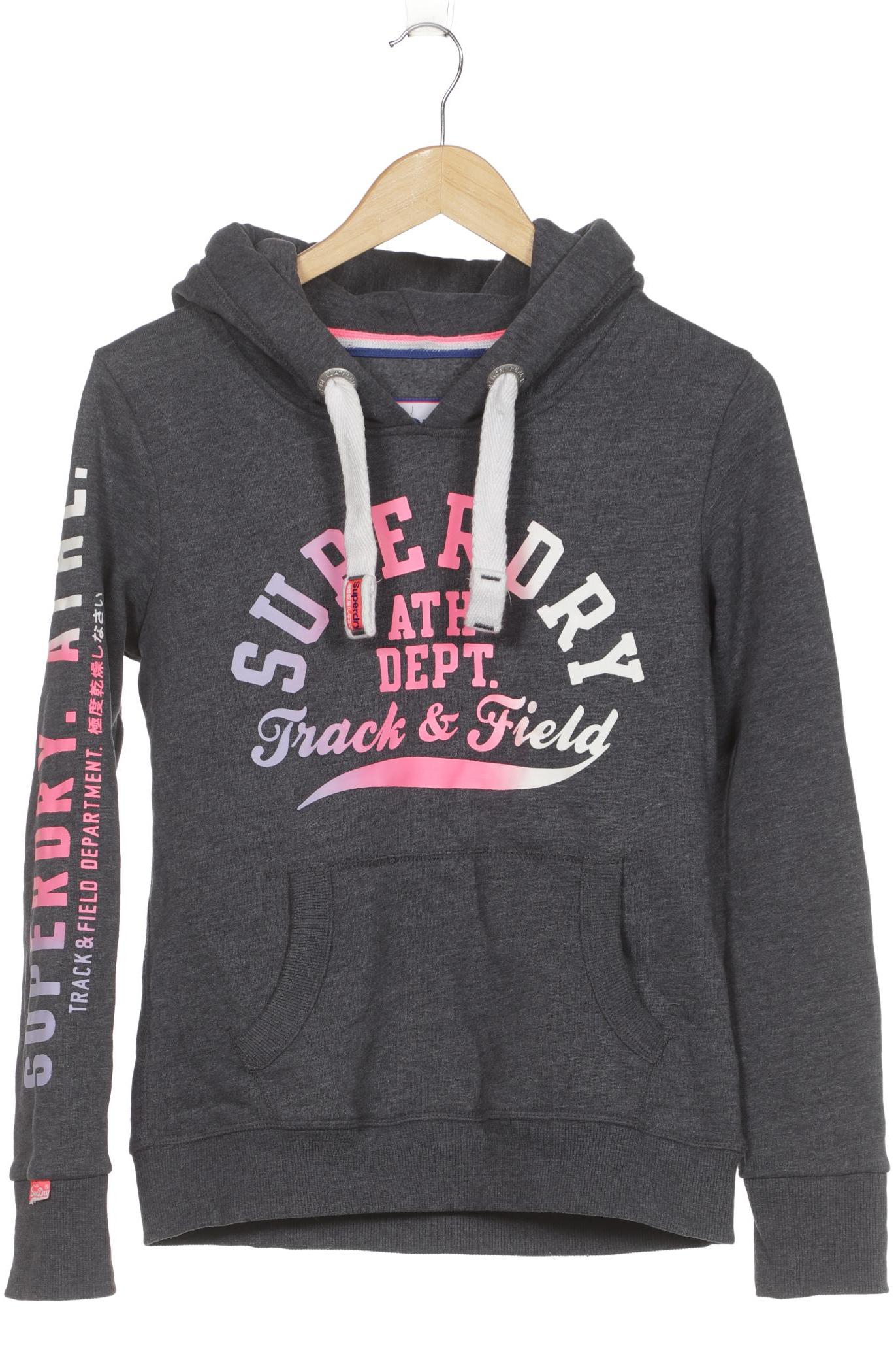 

Superdry Damen Kapuzenpullover, grau, Gr. 36