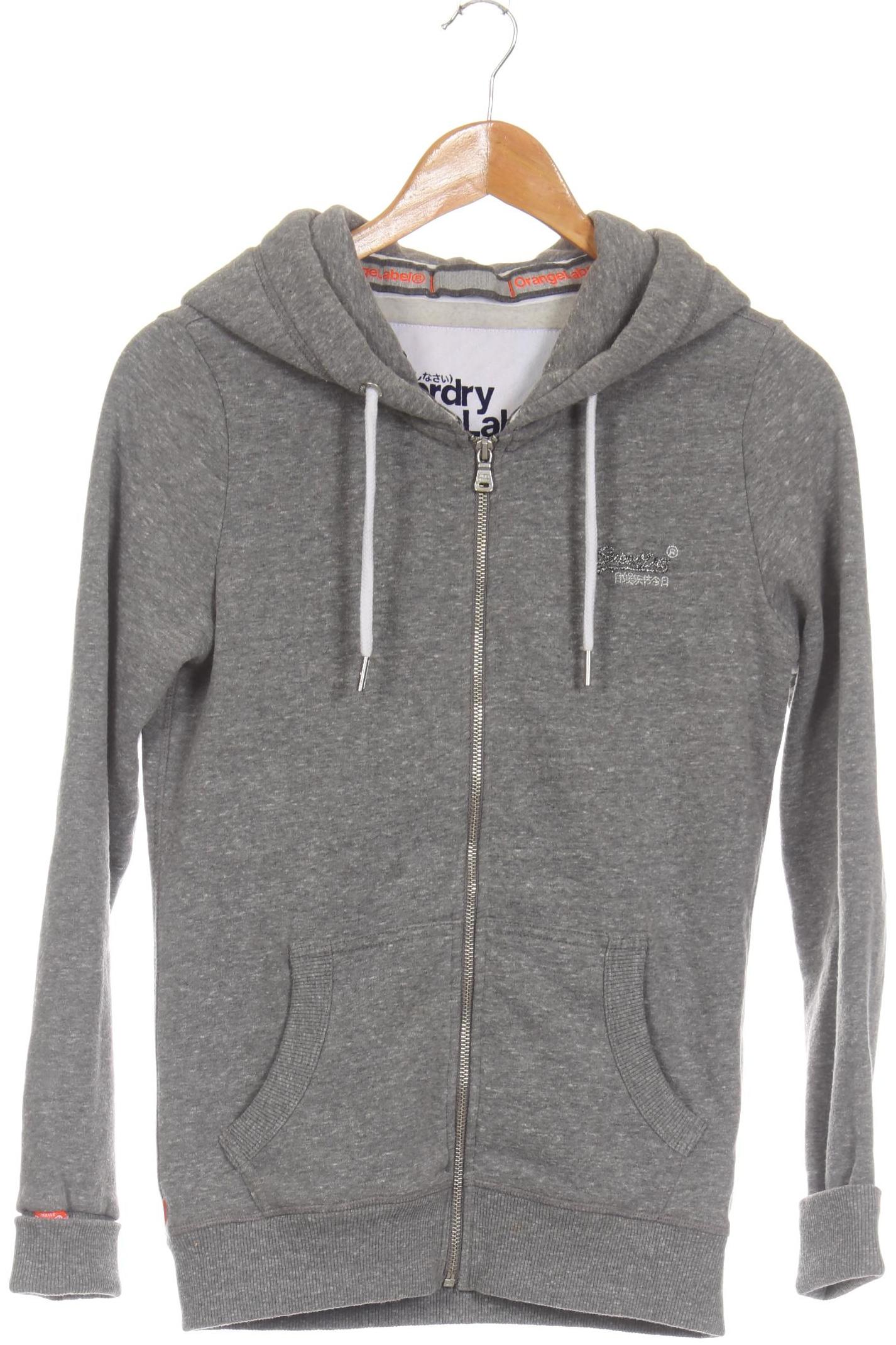 

Superdry Damen Kapuzenpullover, grau, Gr.
