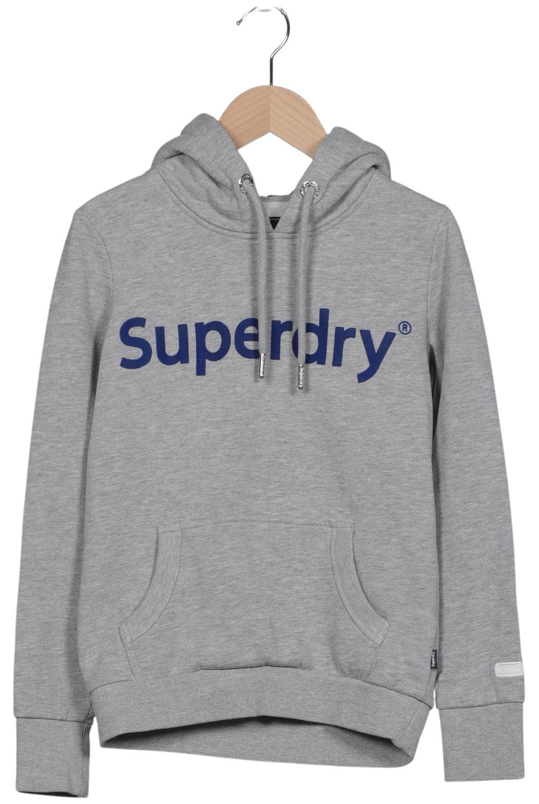 

Superdry Damen Kapuzenpullover, grau, Gr. 34