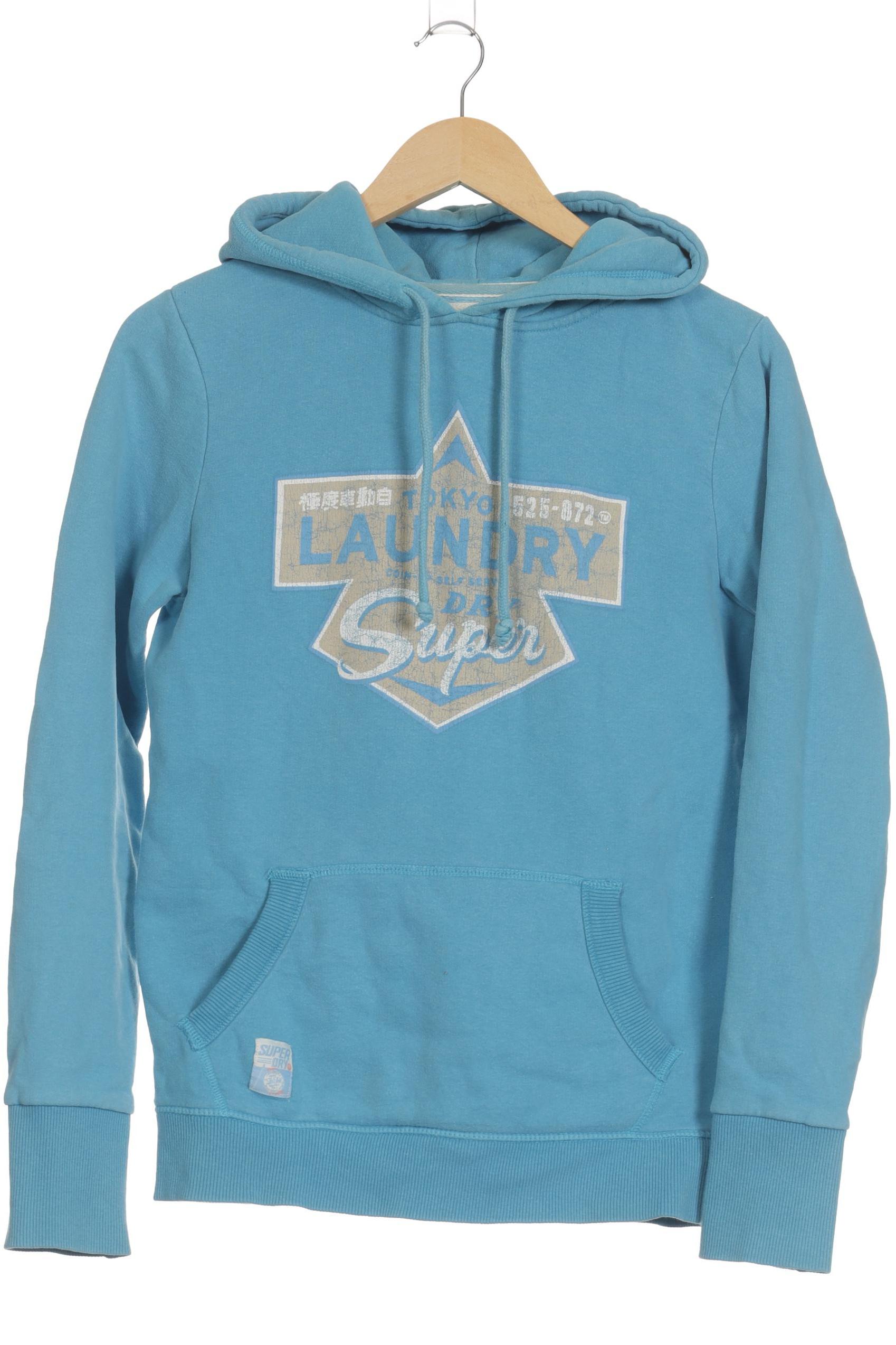 

Superdry Damen Kapuzenpullover, blau, Gr. 36