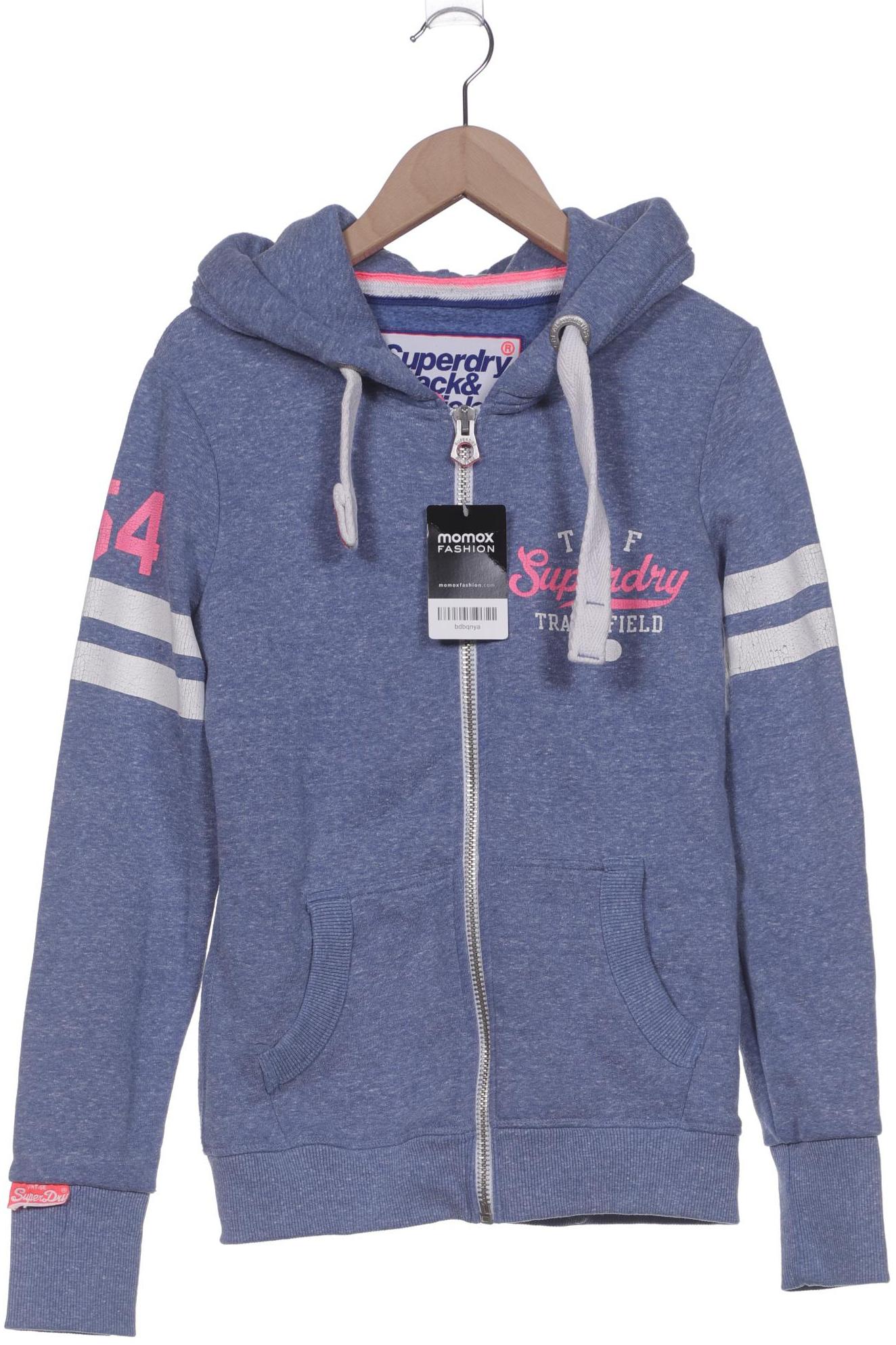 

Superdry Damen Kapuzenpullover, blau, Gr. 34