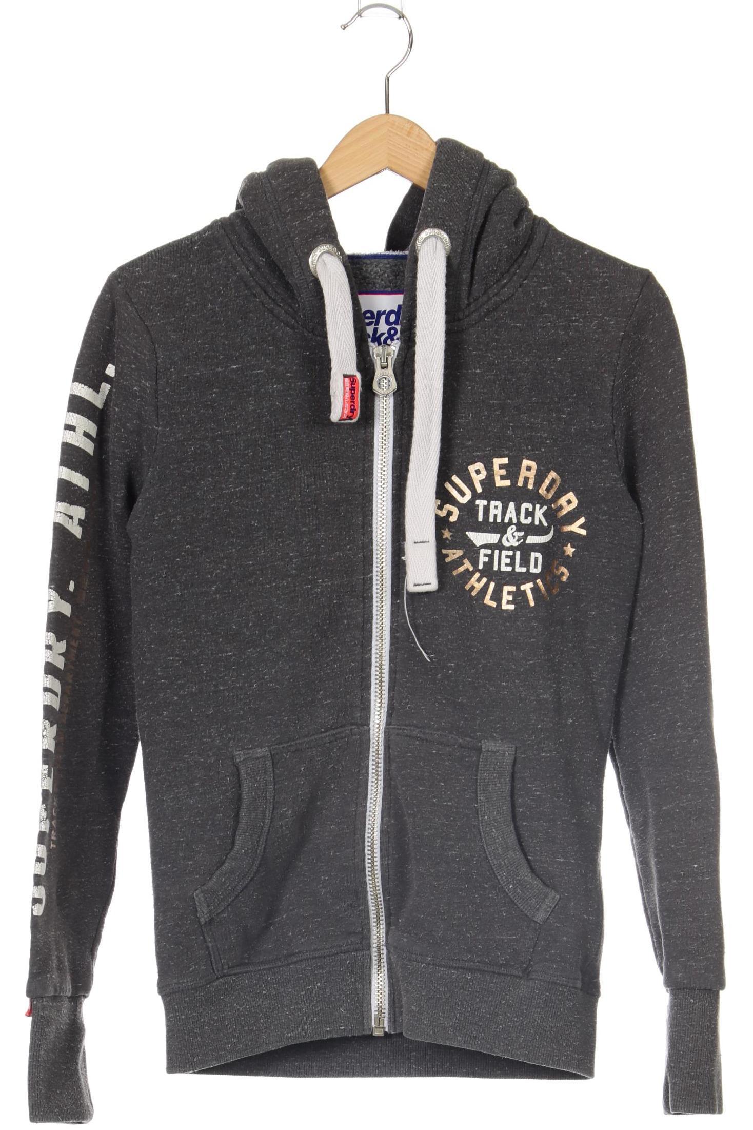 

Superdry Damen Kapuzenpullover, grau, Gr.