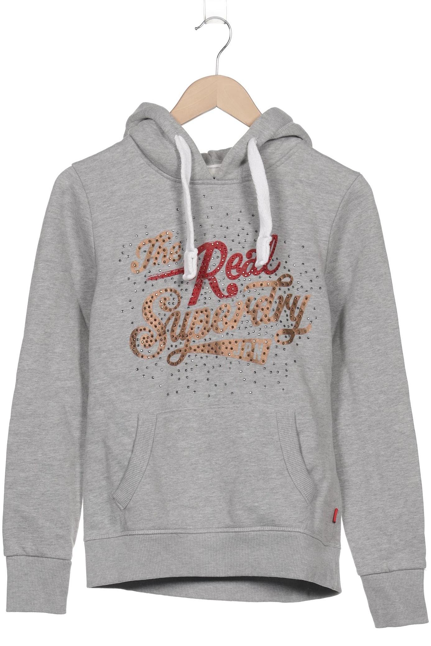

Superdry Damen Kapuzenpullover, grau, Gr. 38