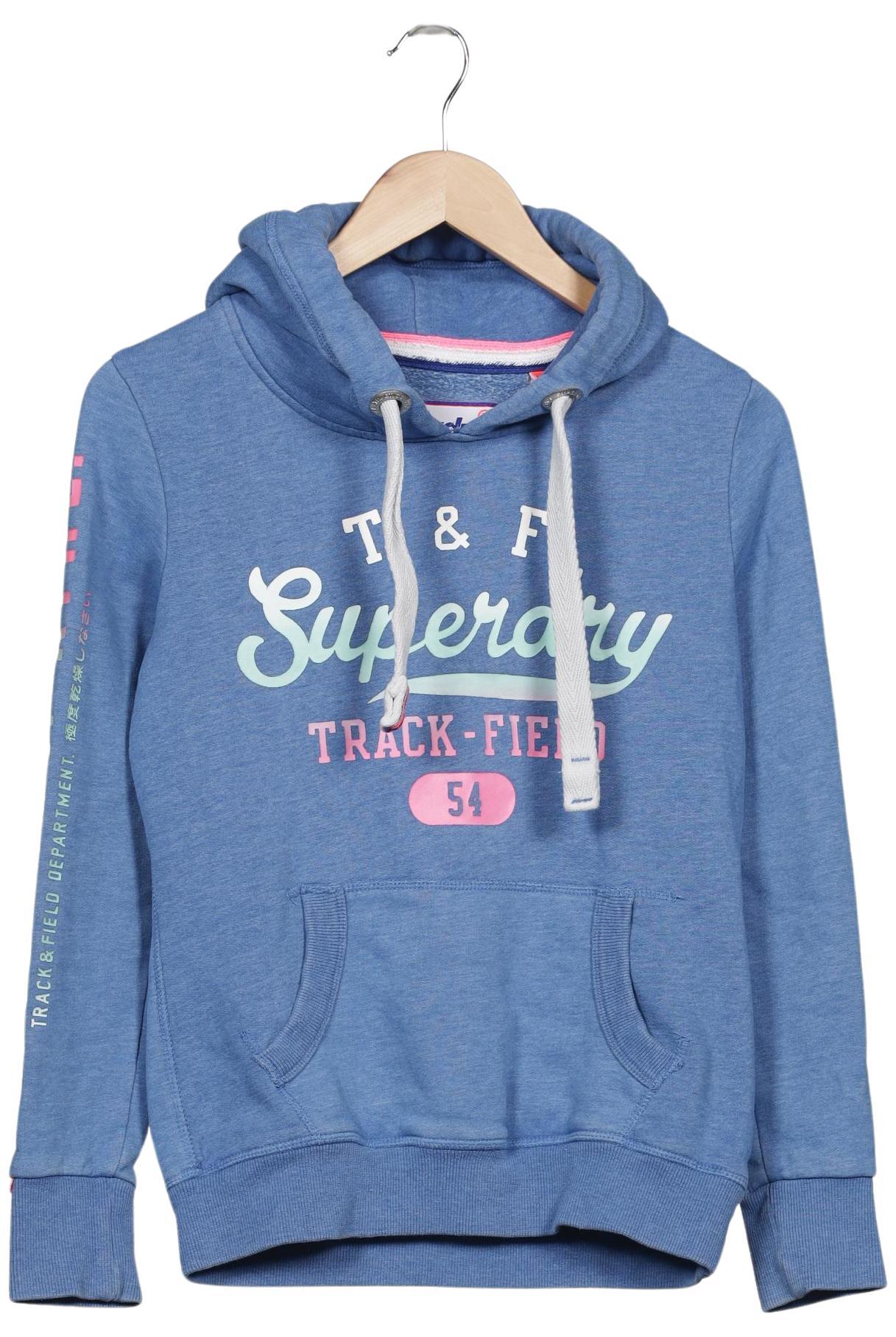 

Superdry Damen Kapuzenpullover, blau, Gr. 36