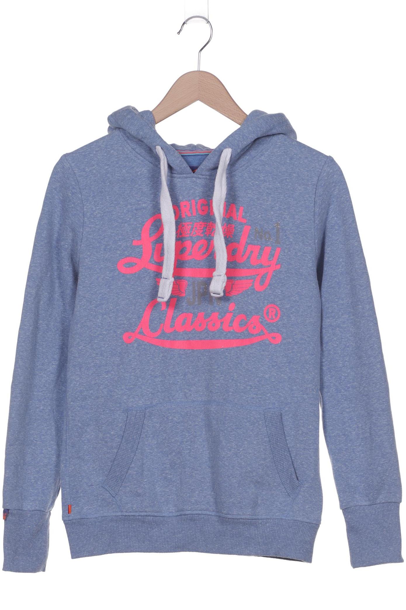 

Superdry Damen Kapuzenpullover, blau, Gr. 38