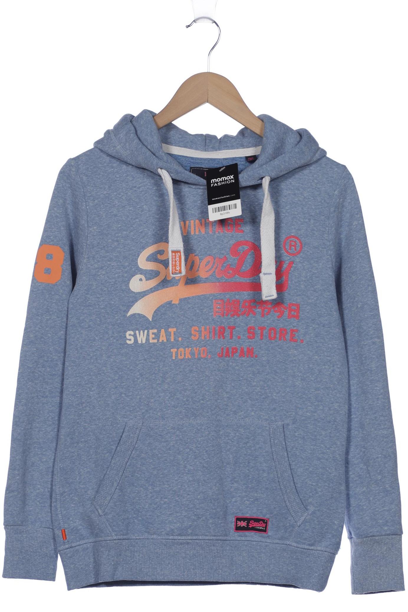 

Superdry Damen Kapuzenpullover, blau, Gr. 38