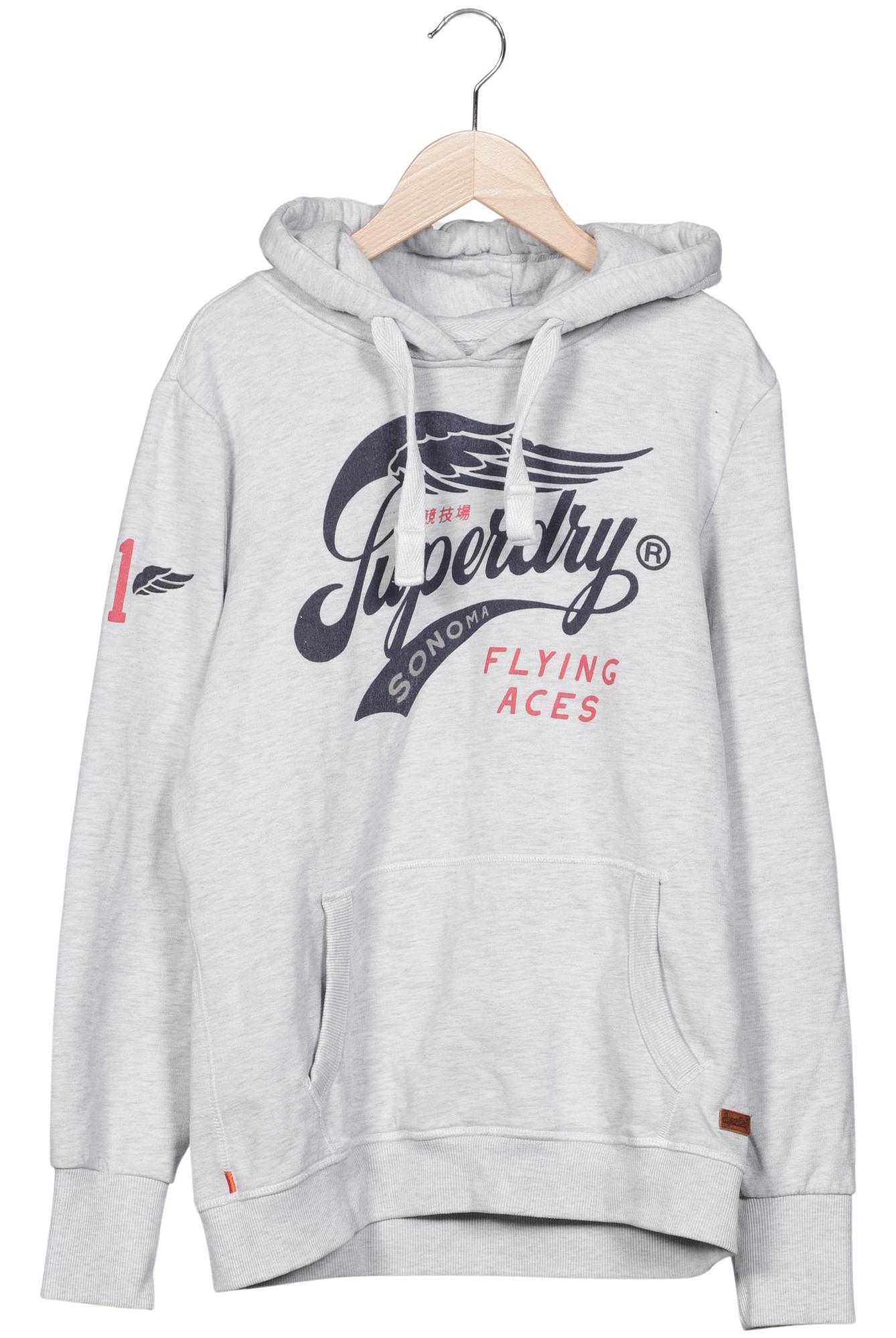 

Superdry Damen Kapuzenpullover, grau, Gr. 38