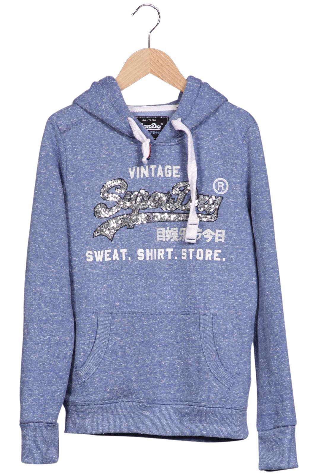 

Superdry Damen Kapuzenpullover, hellblau, Gr. 38