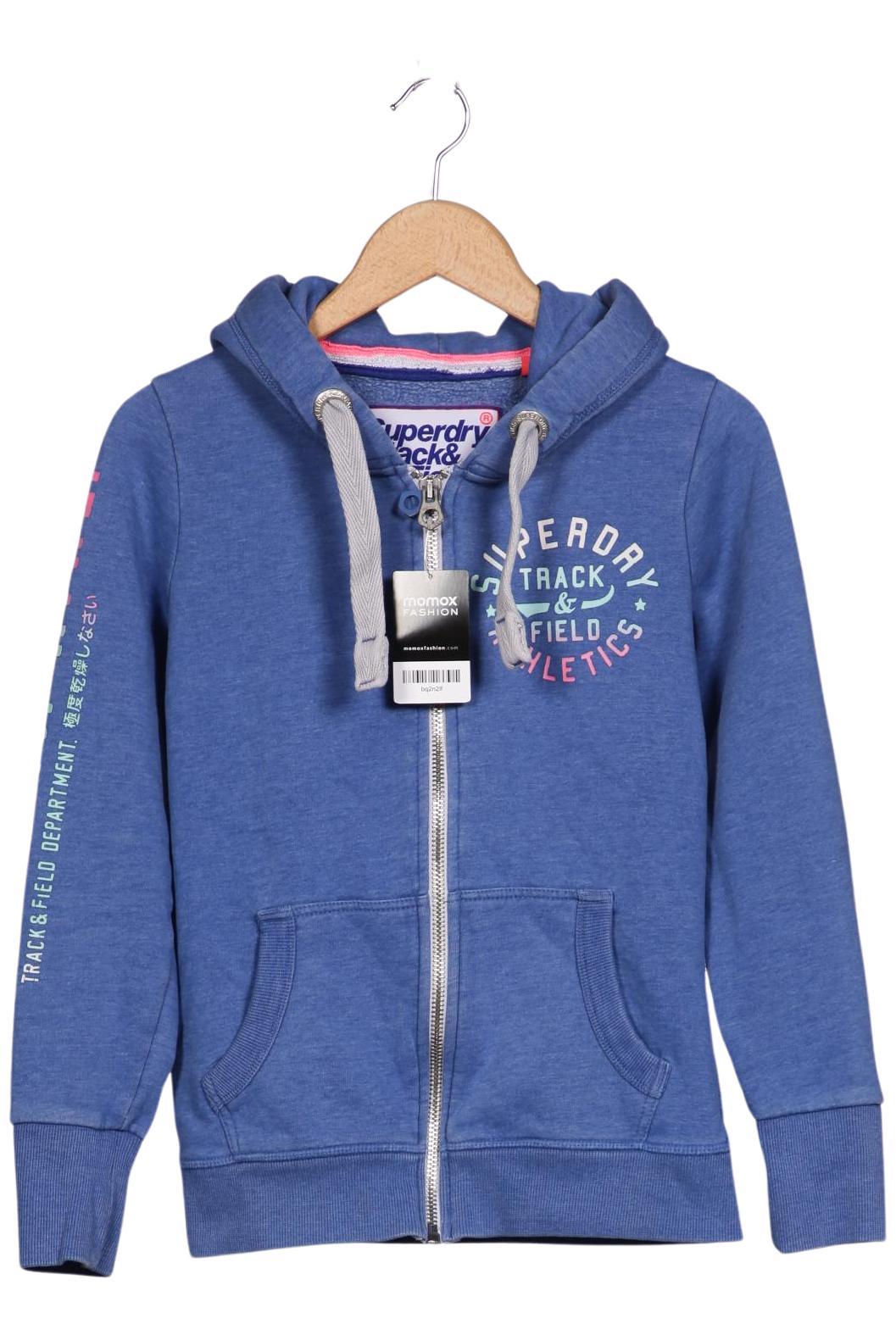 

Superdry Damen Kapuzenpullover, blau, Gr. 38