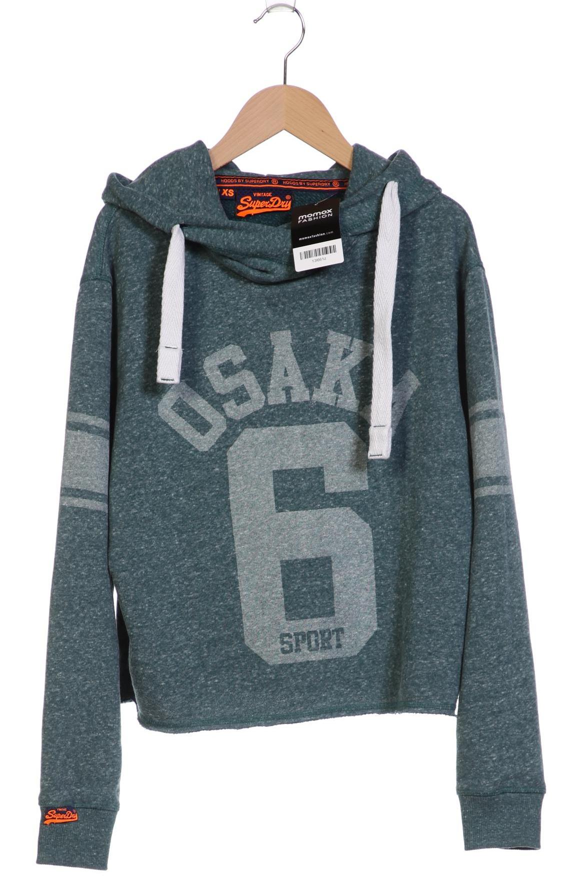 

Superdry Damen Kapuzenpullover, türkis, Gr. 34