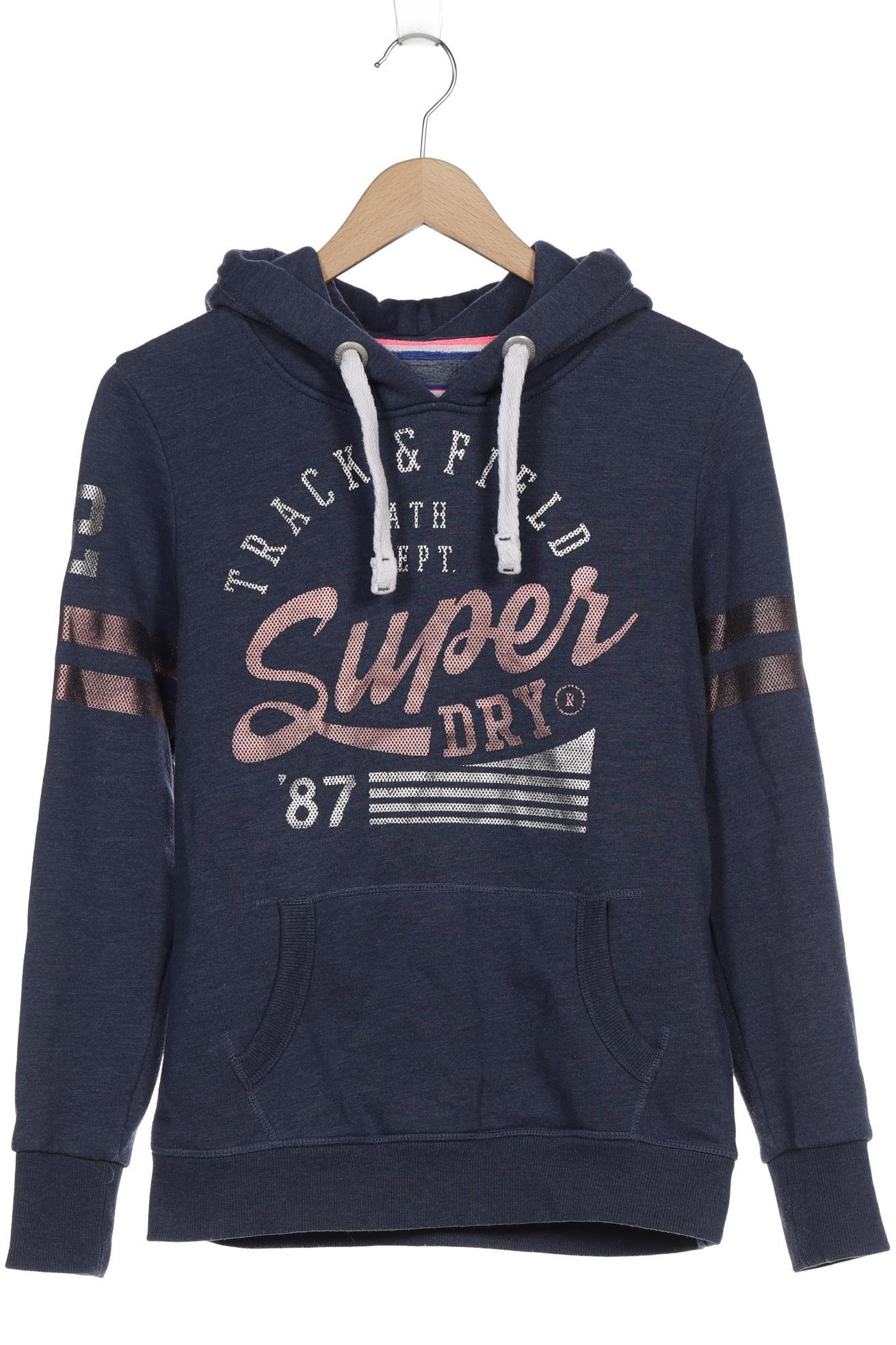 

Superdry Damen Kapuzenpullover, blau, Gr. 40