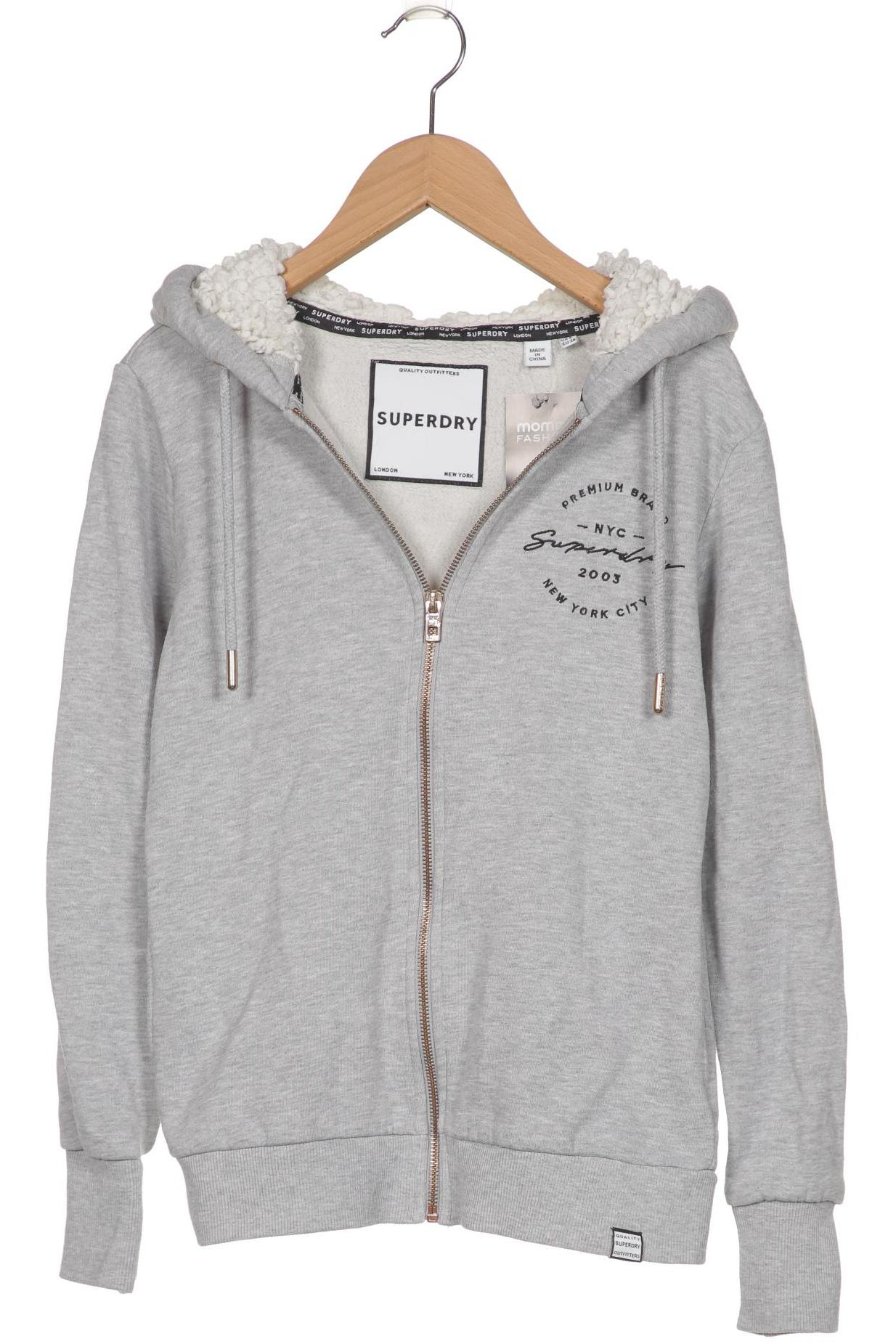 

Superdry Damen Kapuzenpullover, grau, Gr. 38