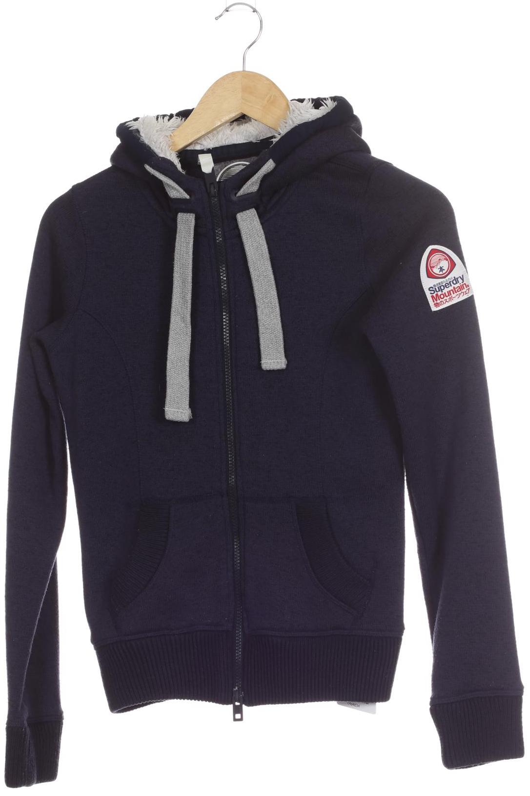 

Superdry Damen Kapuzenpullover, blau, Gr.
