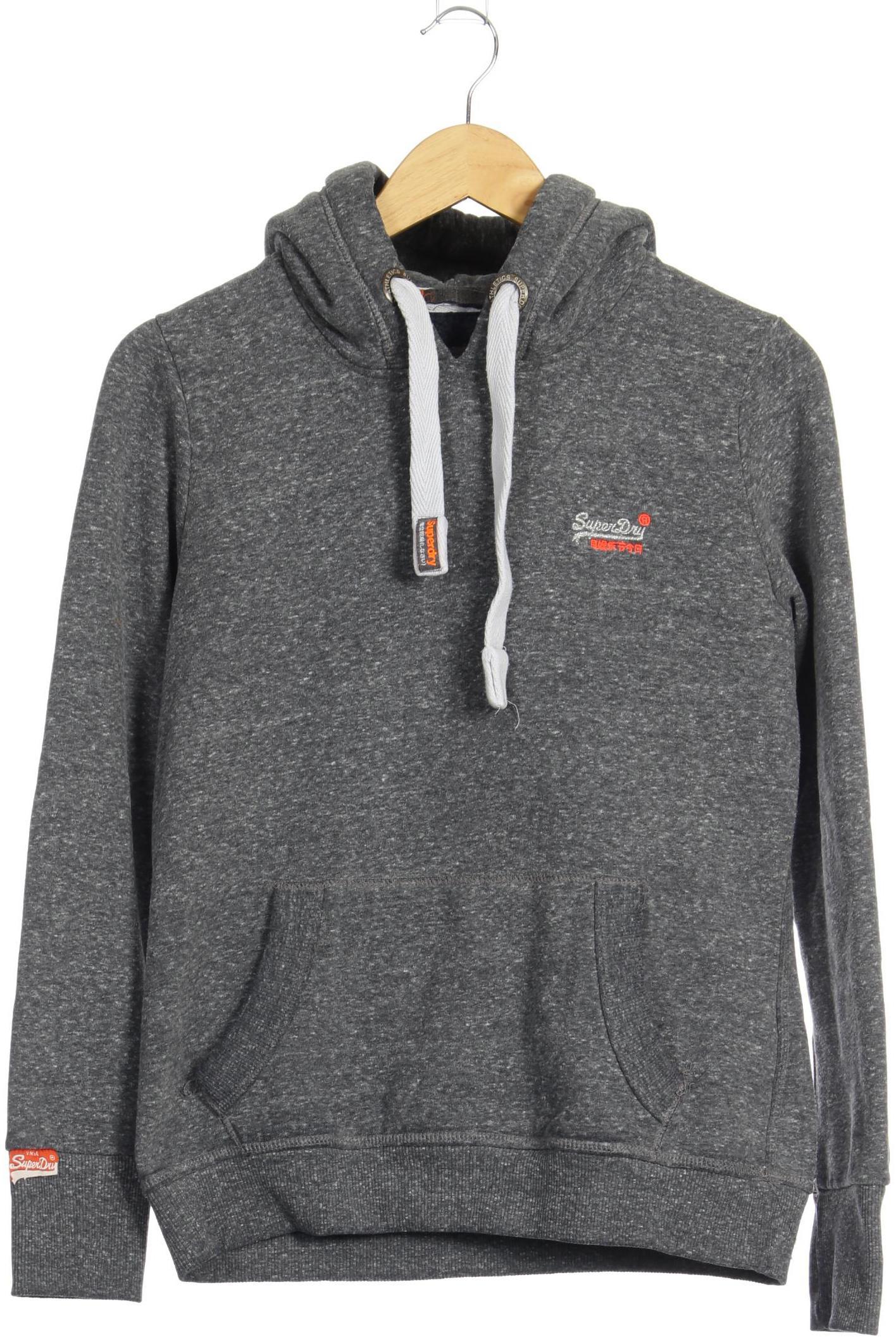 

Superdry Damen Kapuzenpullover, grau, Gr.