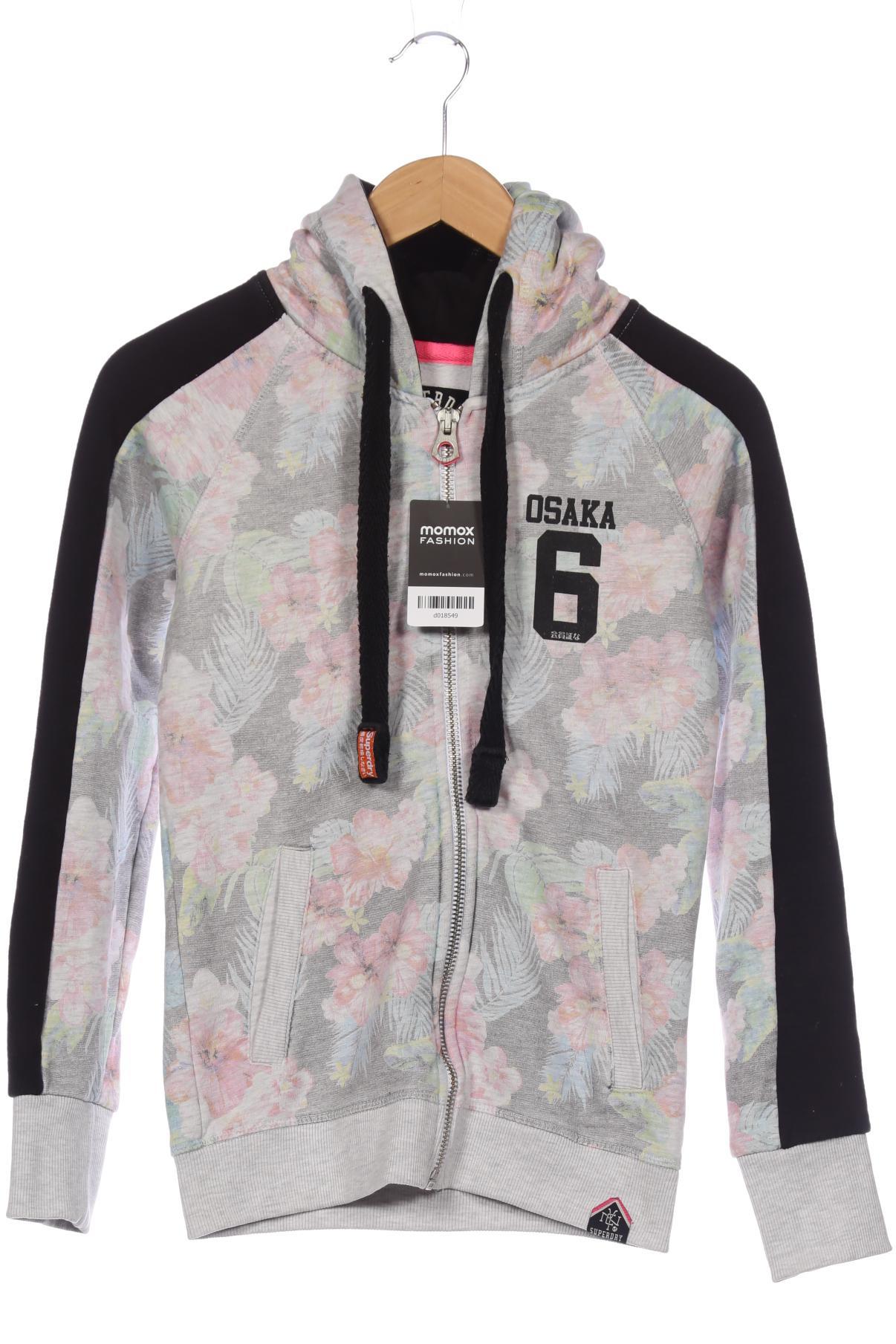 

Superdry Damen Kapuzenpullover, grau, Gr. 34