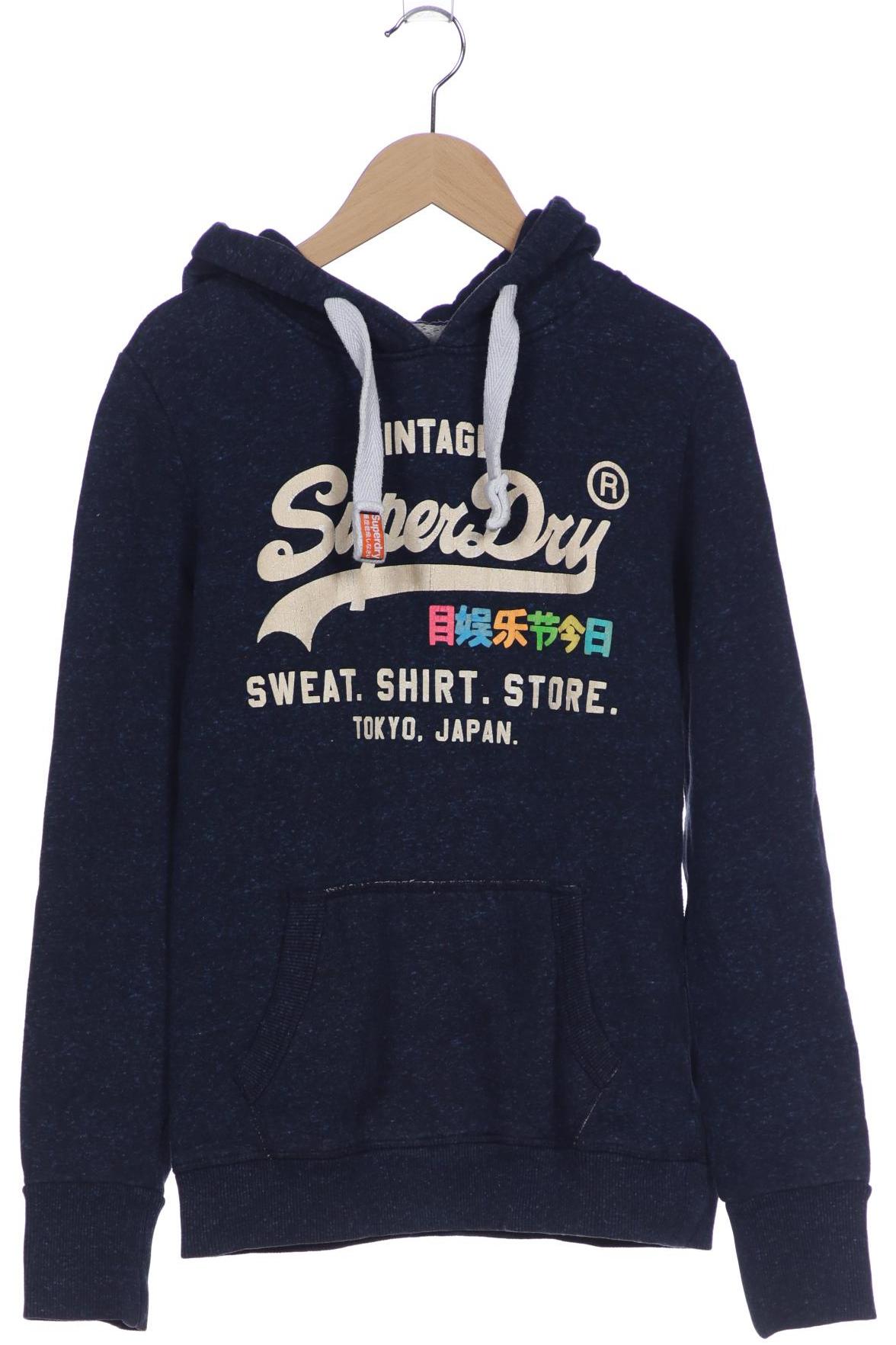 

Superdry Damen Kapuzenpullover, blau, Gr. 36