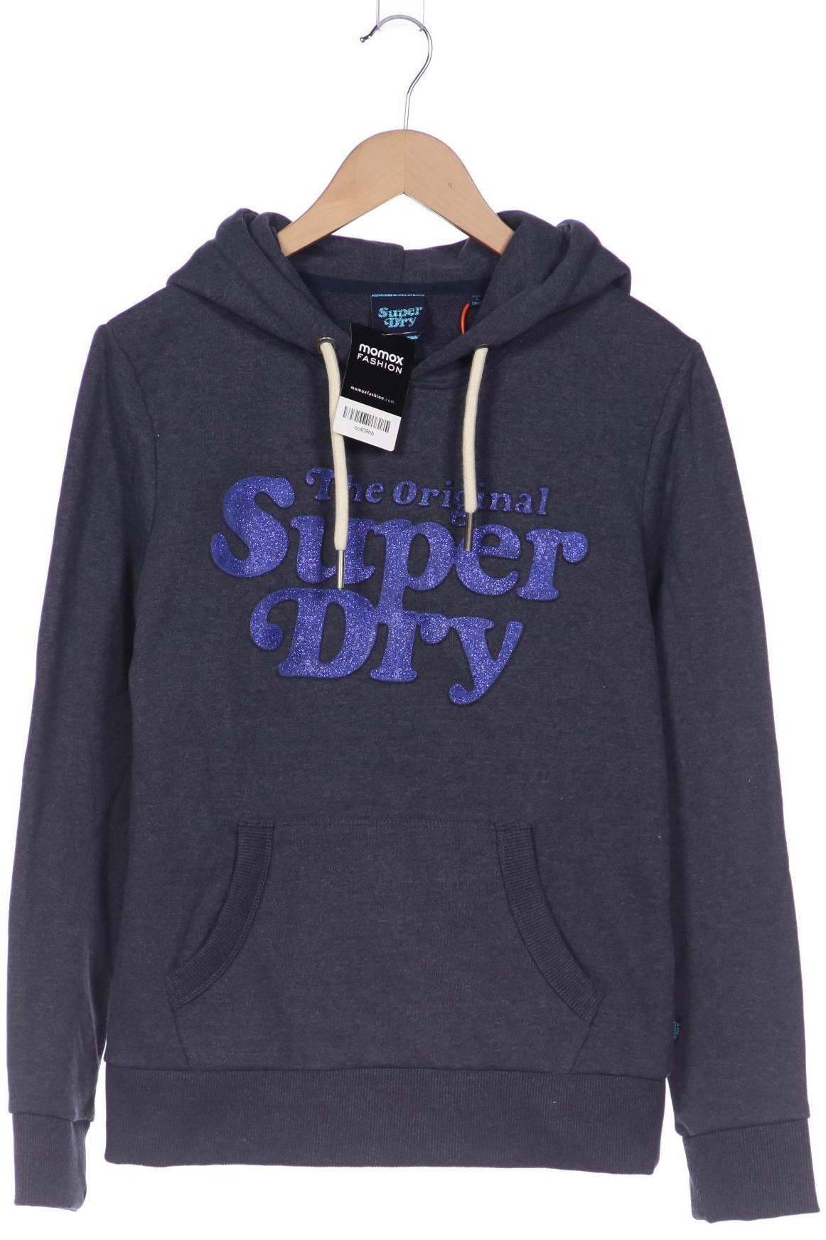 

Superdry Damen Kapuzenpullover, blau, Gr. 38