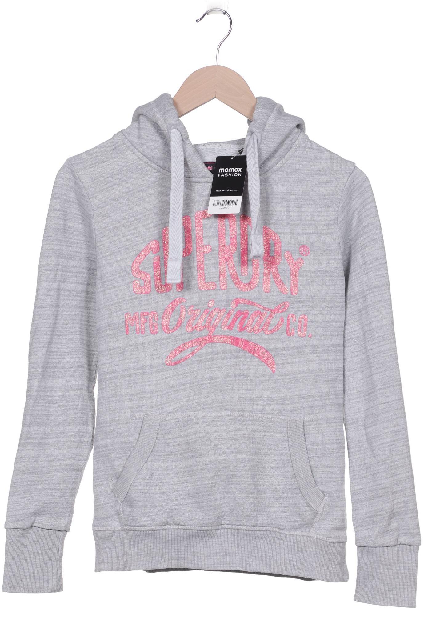 

Superdry Damen Kapuzenpullover, grau, Gr. 34