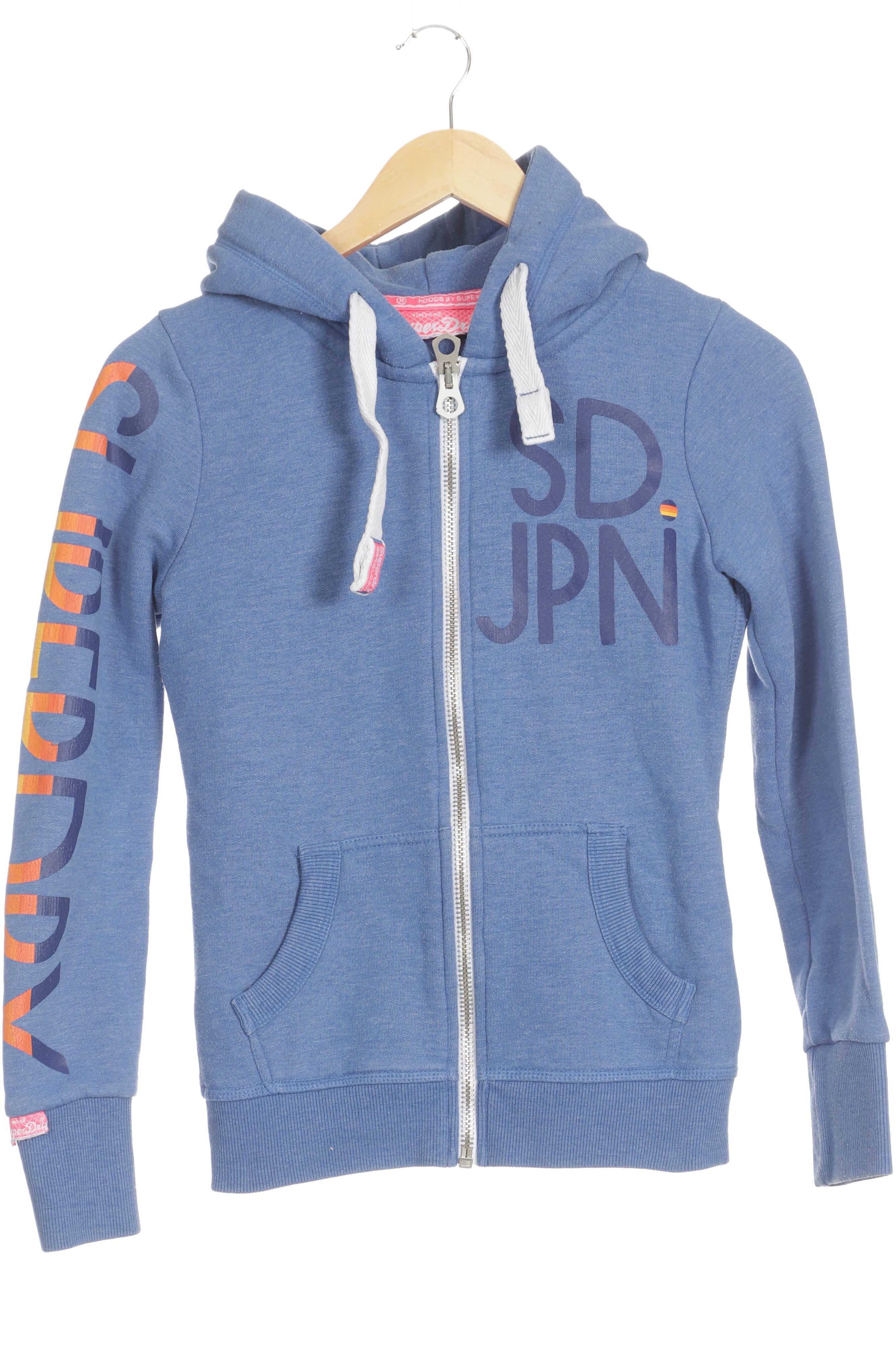 

Superdry Damen Kapuzenpullover, blau, Gr.