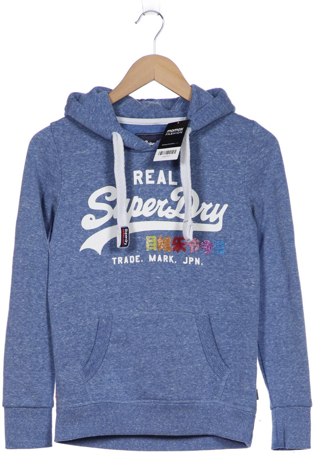 

Superdry Damen Kapuzenpullover, blau, Gr. 36