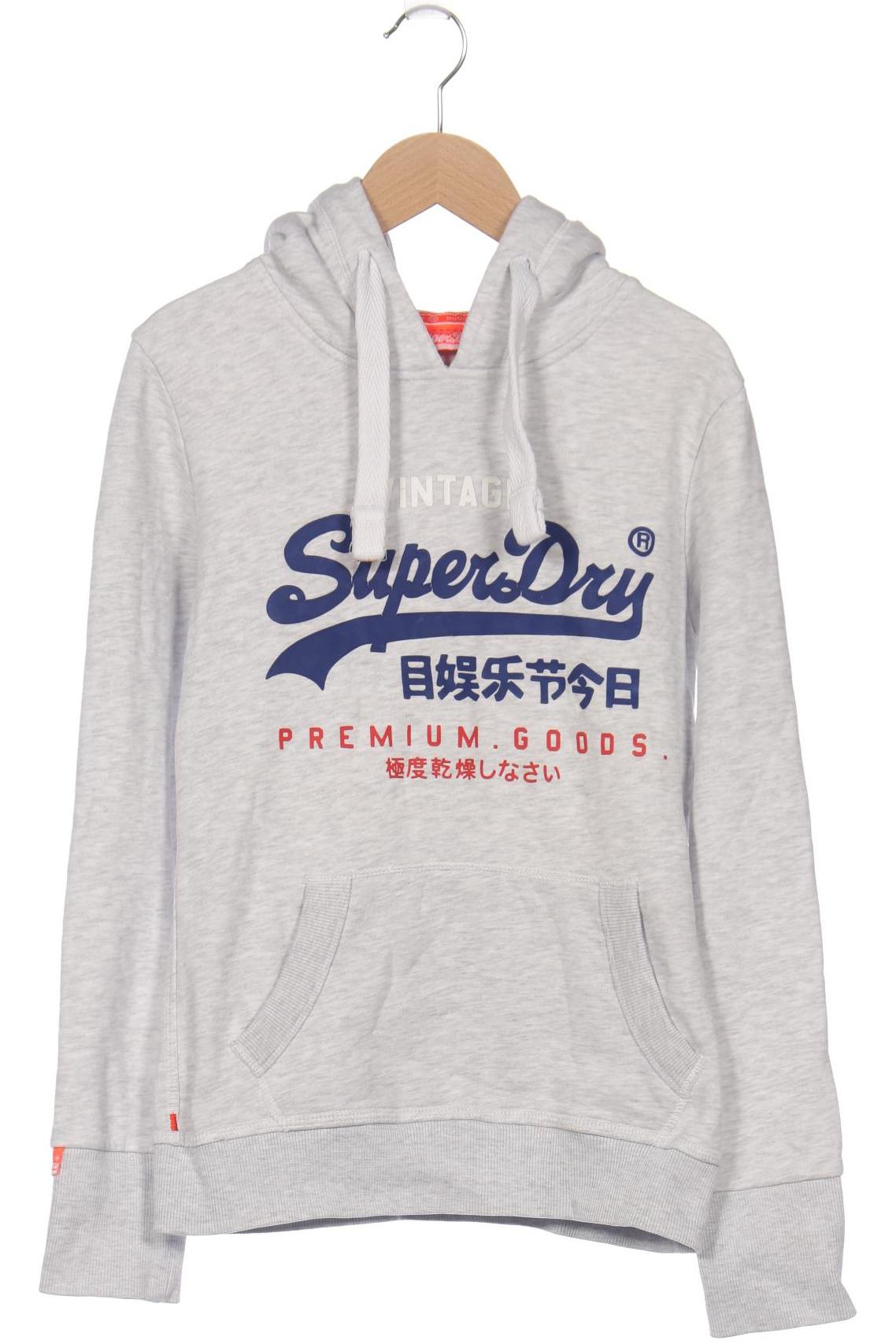 

Superdry Damen Kapuzenpullover, grau, Gr. 34