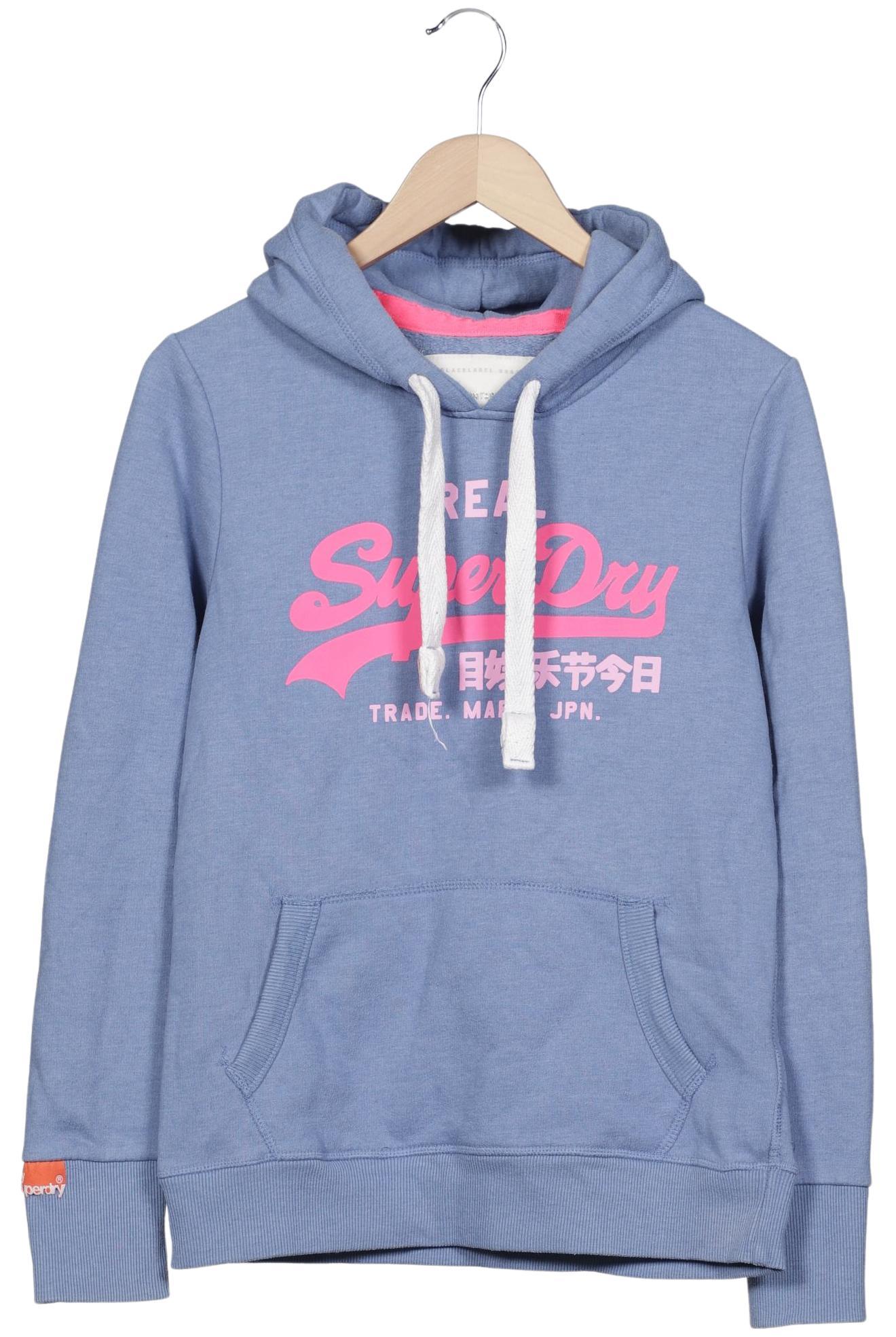 

Superdry Damen Kapuzenpullover, blau, Gr. 38