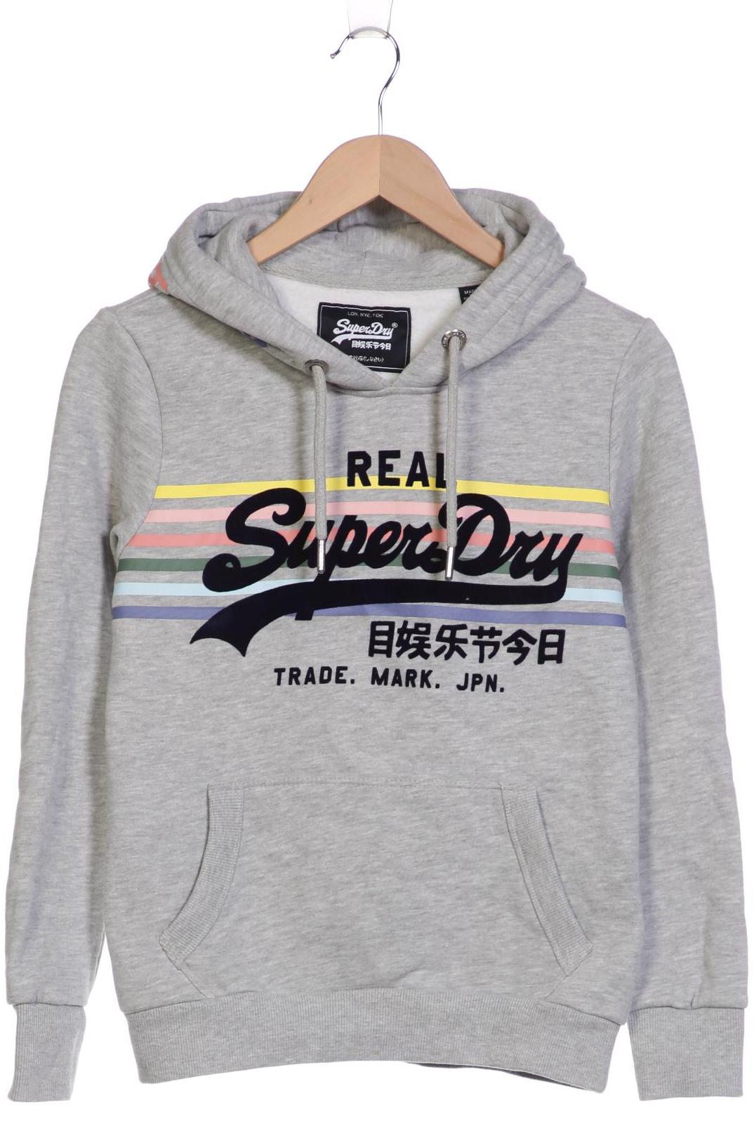 

Superdry Damen Kapuzenpullover, grau, Gr. 38