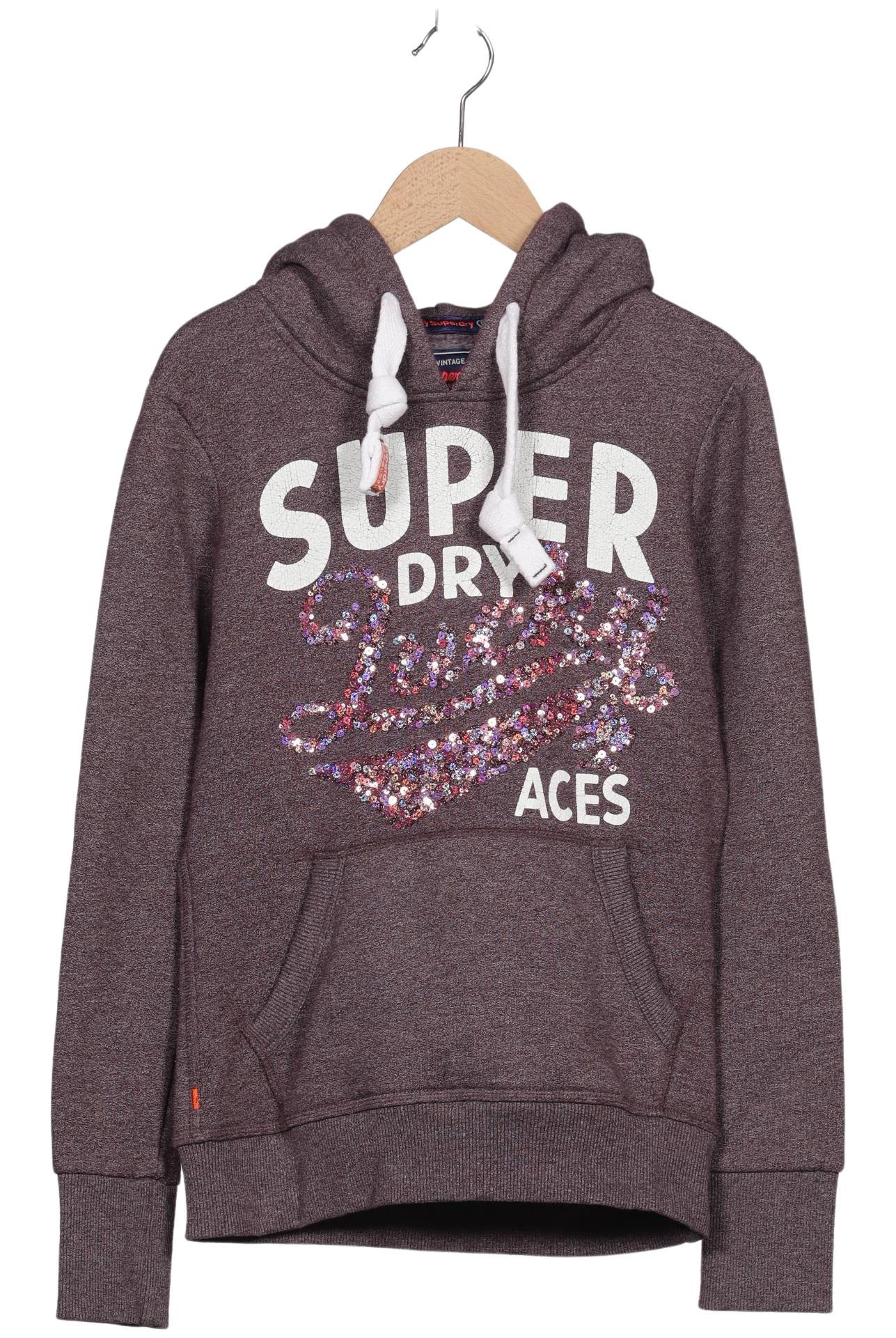 

Superdry Damen Kapuzenpullover, flieder, Gr. 34