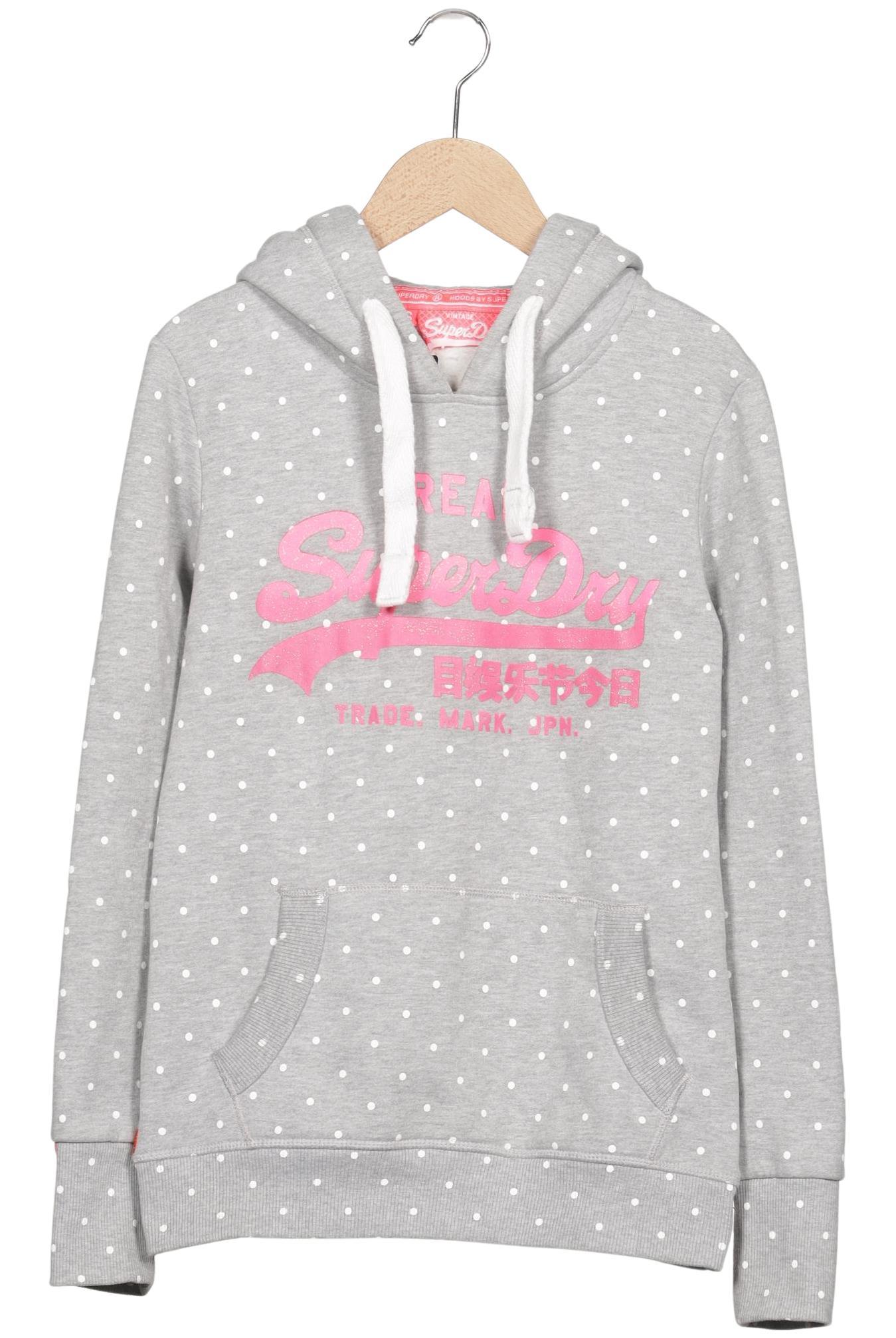 

Superdry Damen Kapuzenpullover, grau, Gr. 36