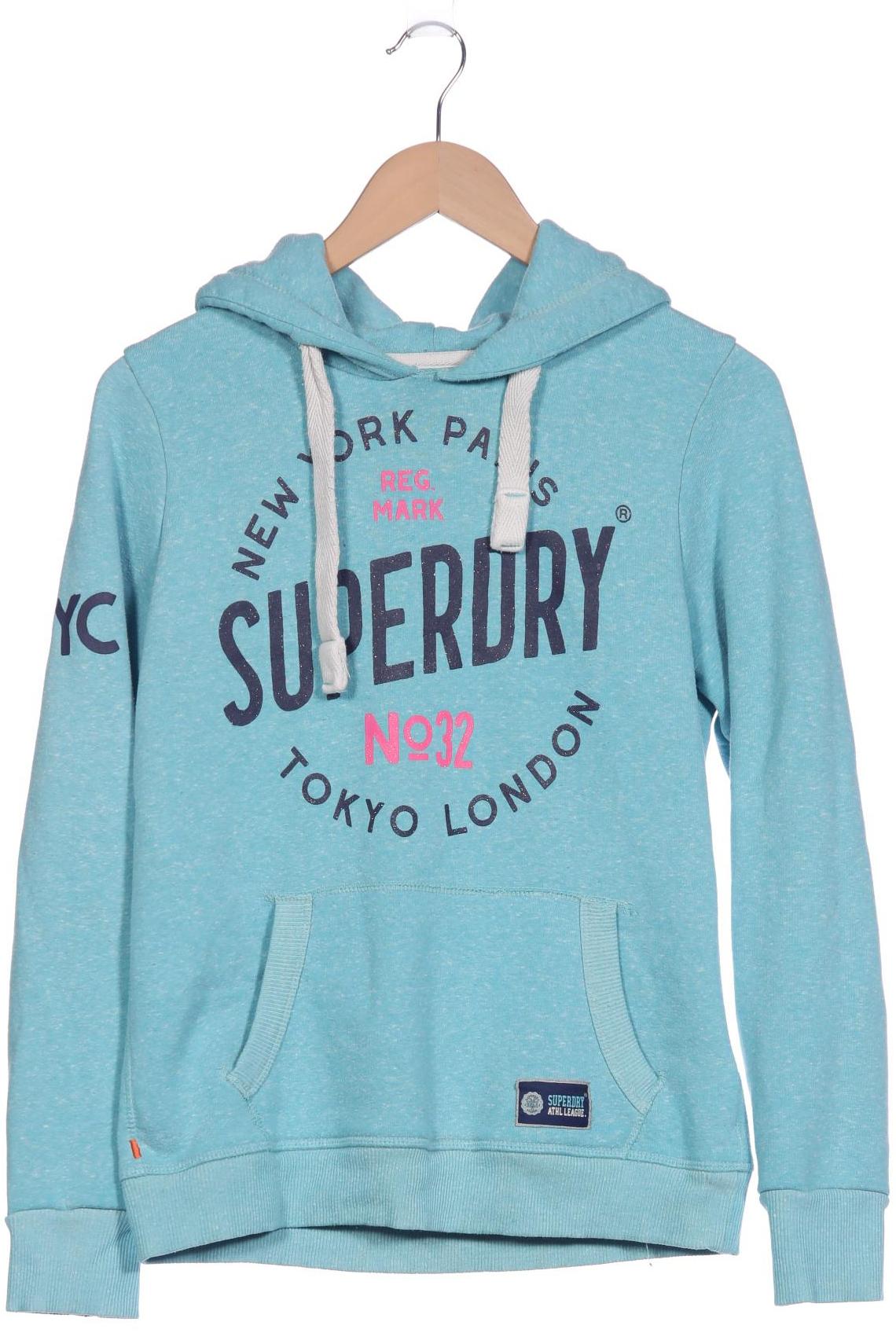 

Superdry Damen Kapuzenpullover, türkis, Gr. 38