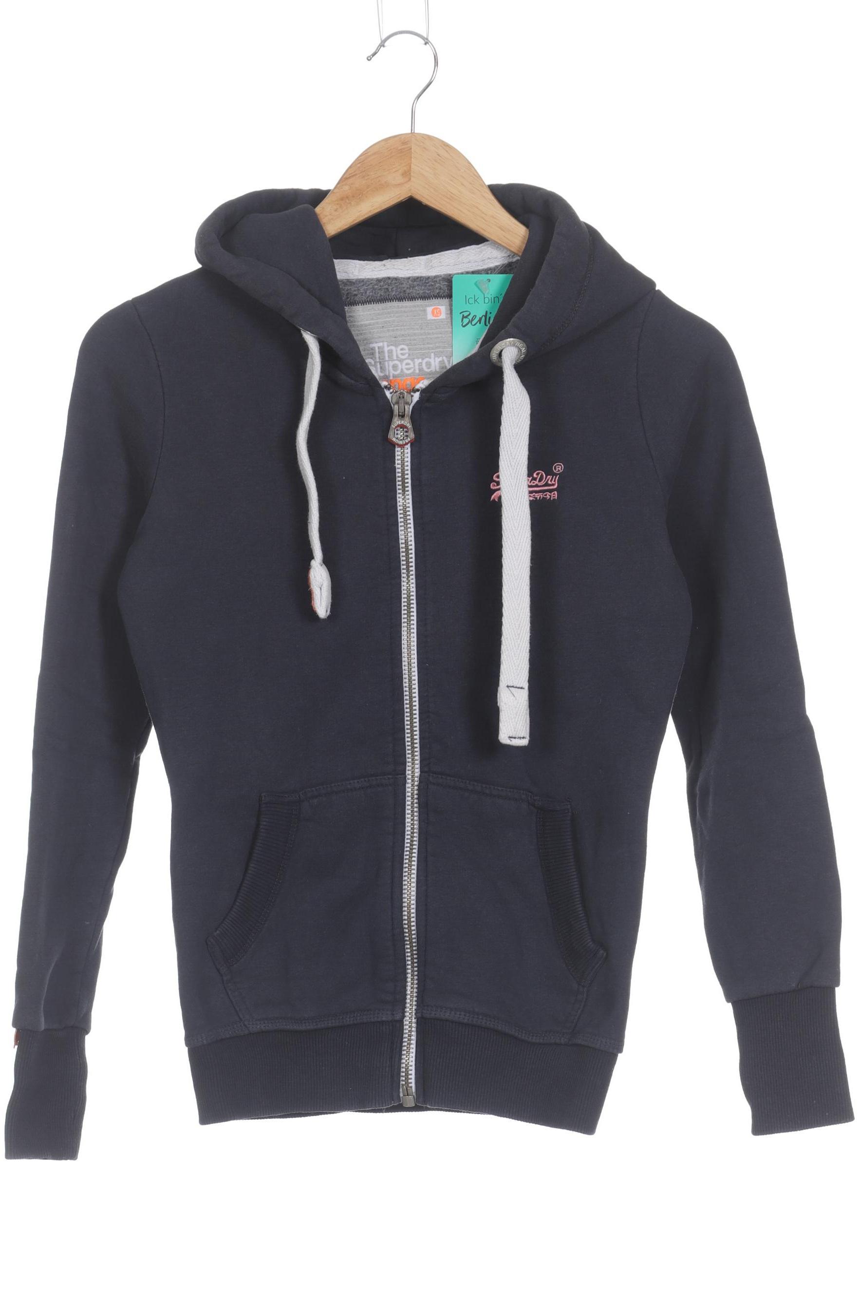 

Superdry Damen Kapuzenpullover, blau, Gr.