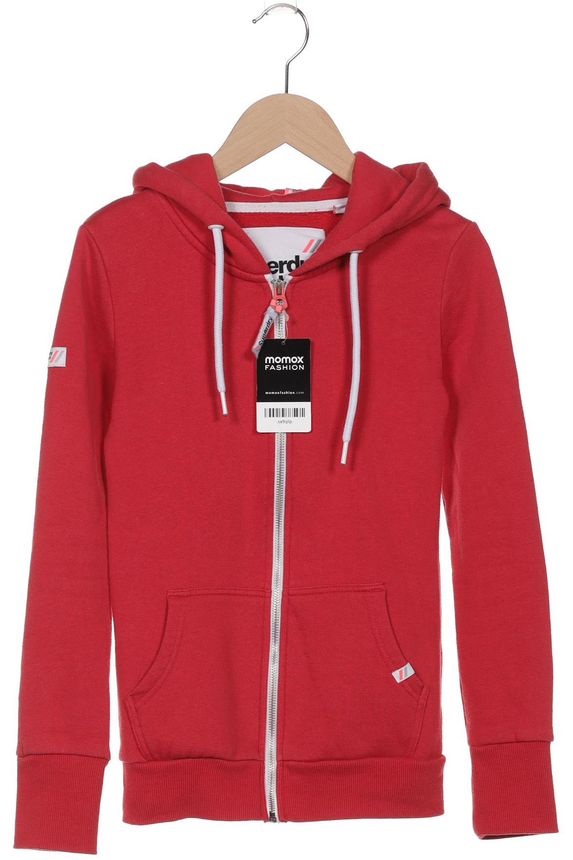 

Superdry Damen Kapuzenpullover, rot, Gr. 34
