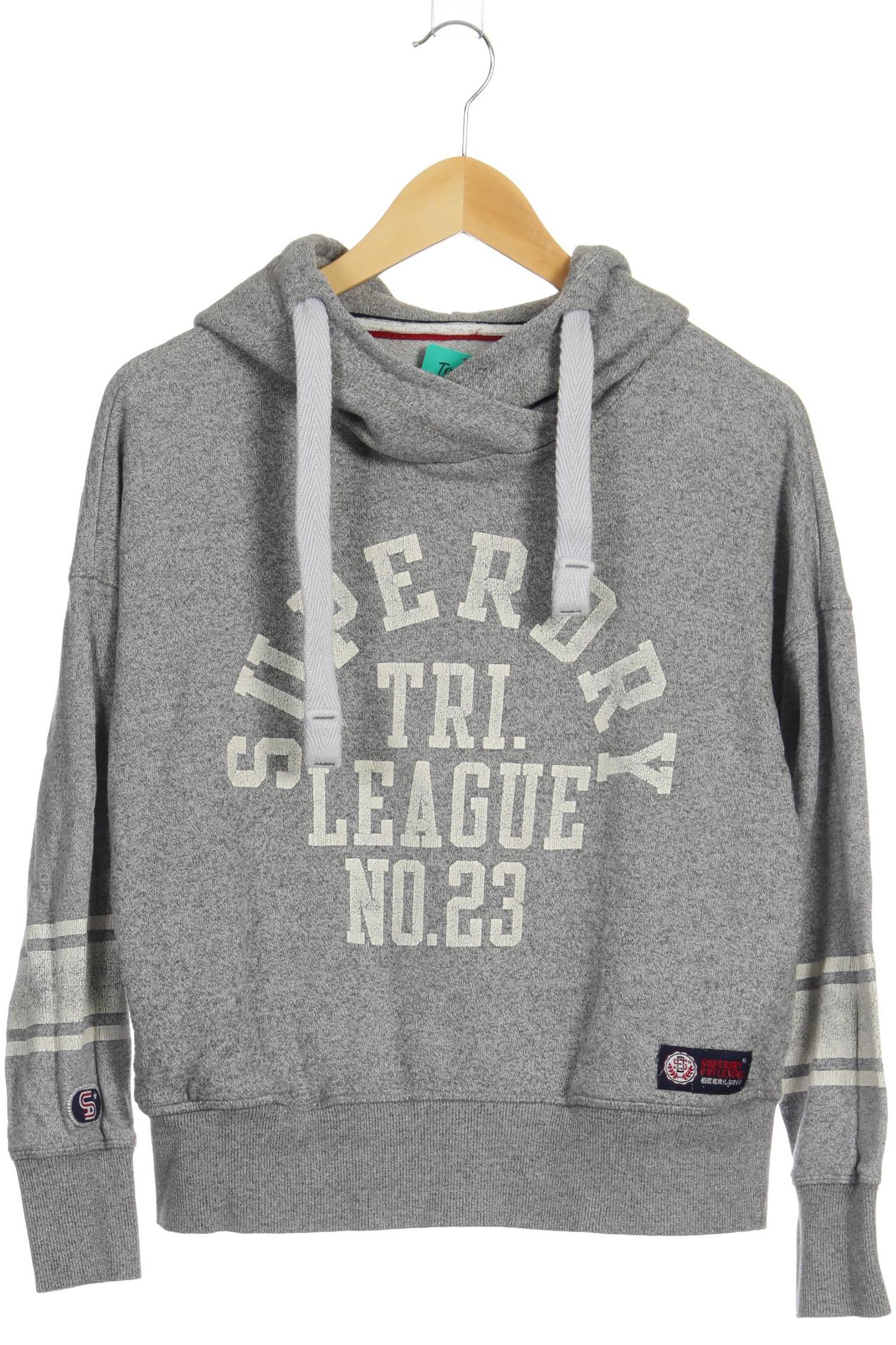 

Superdry Damen Kapuzenpullover, grau, Gr.