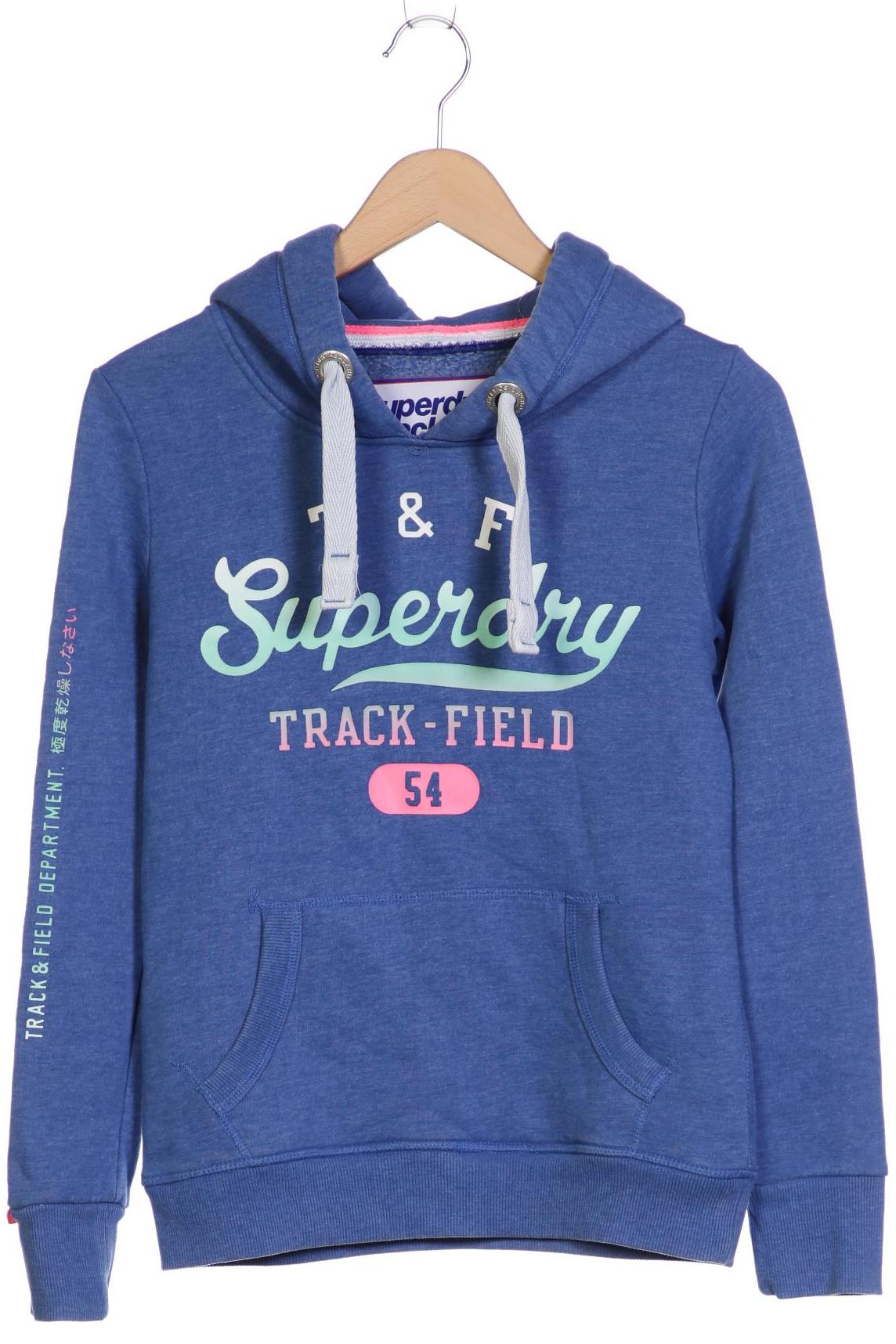 

Superdry Damen Kapuzenpullover, blau, Gr. 36