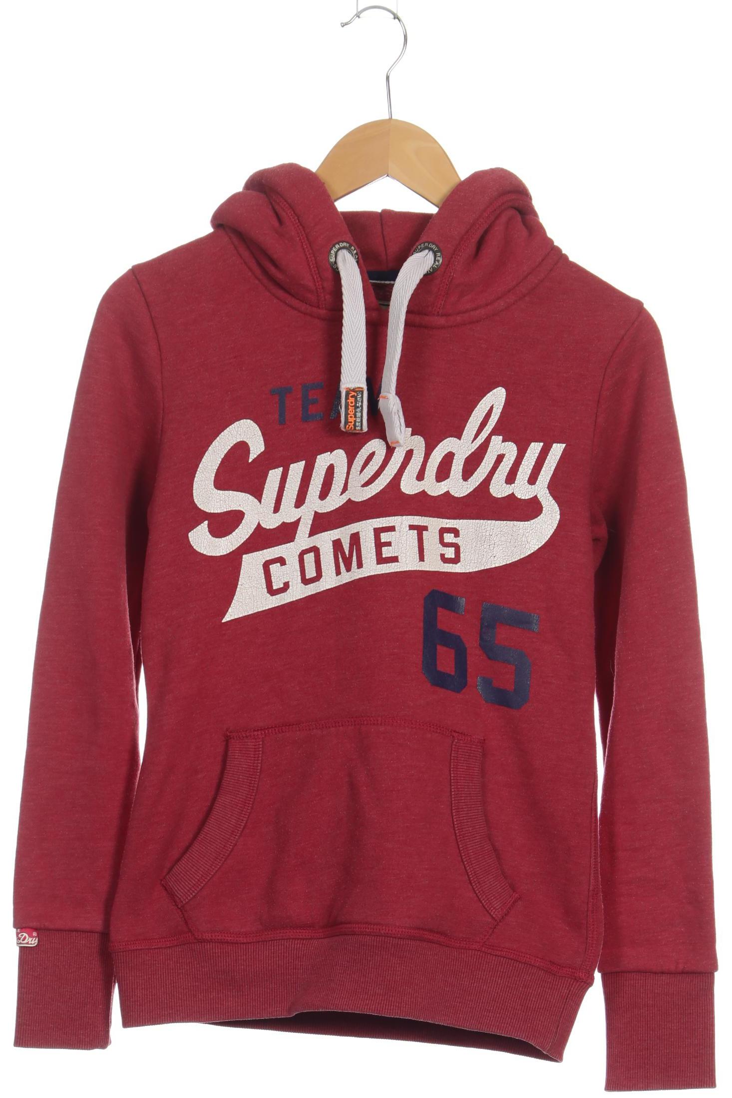 

Superdry Damen Kapuzenpullover, rot, Gr. 34