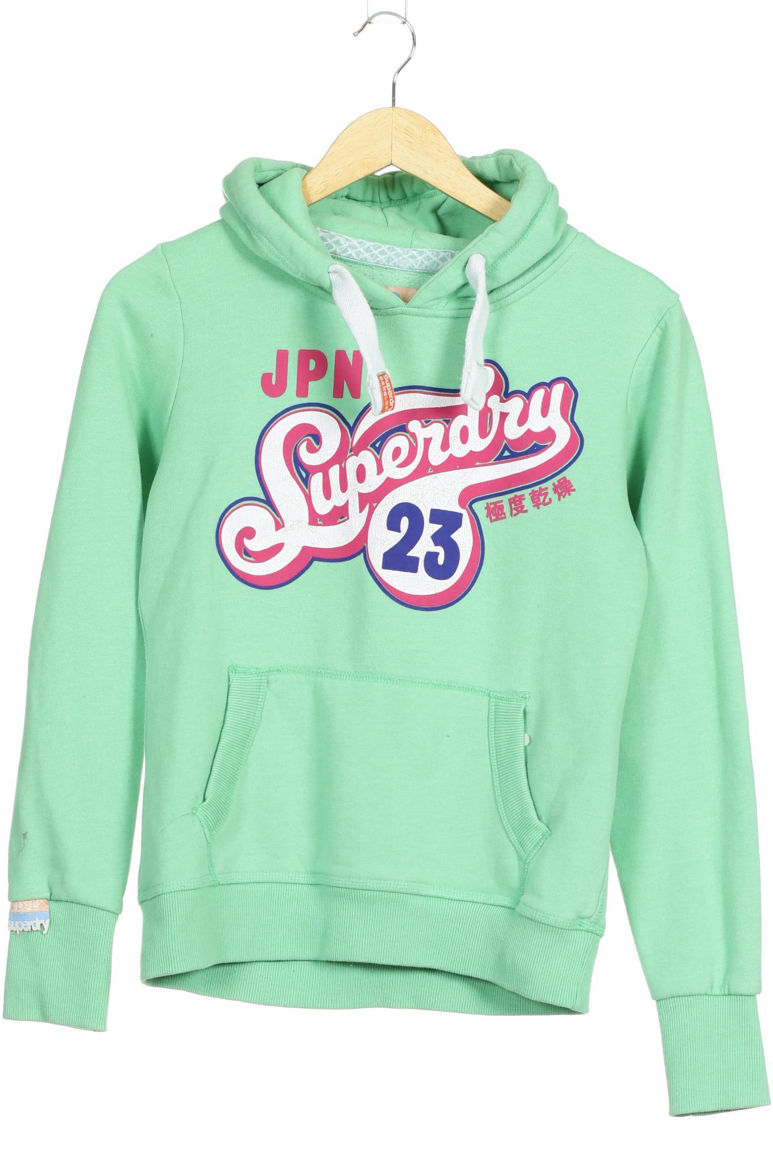 

Superdry Damen Kapuzenpullover, grün, Gr.
